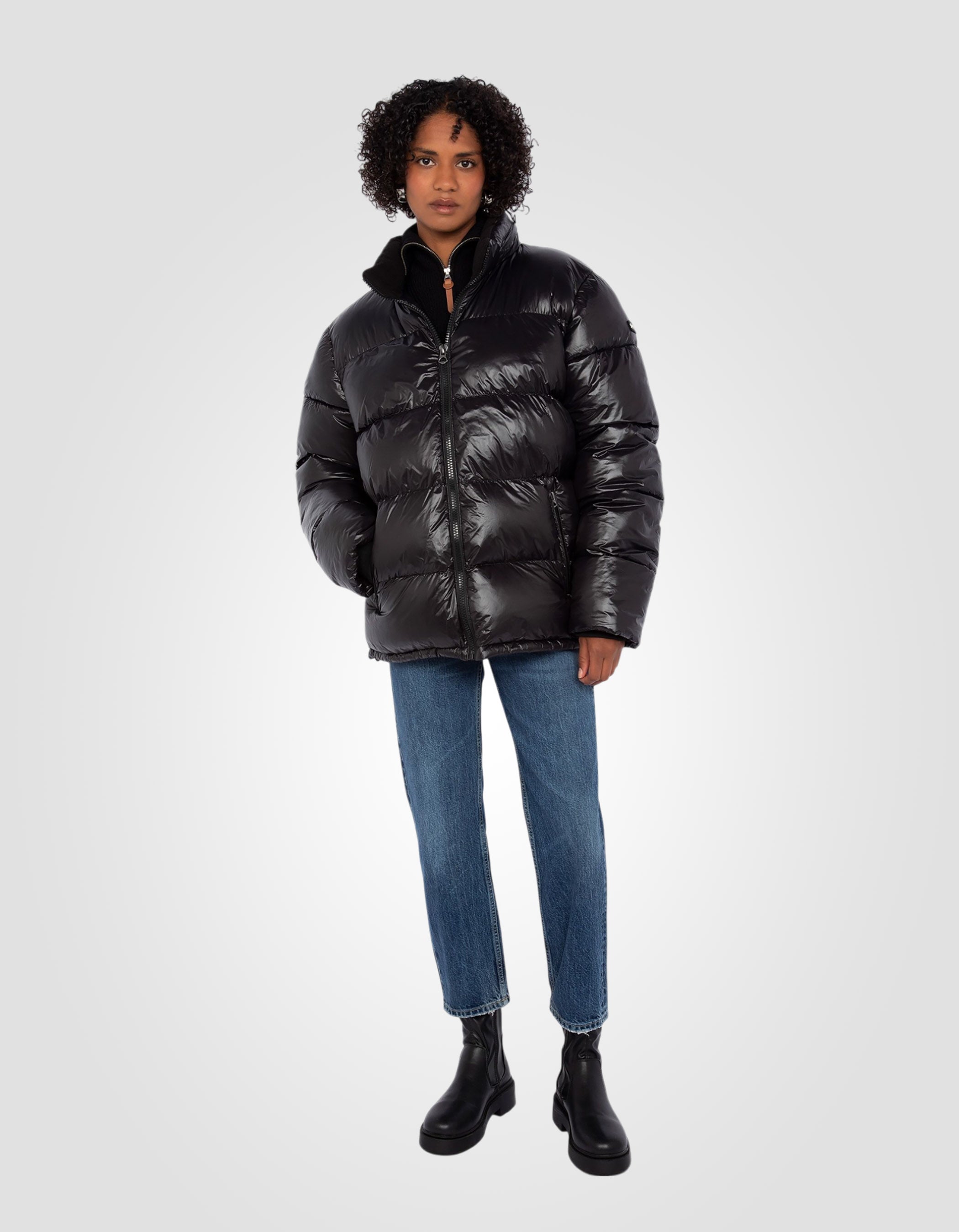 Shiny Puffer jacket-1