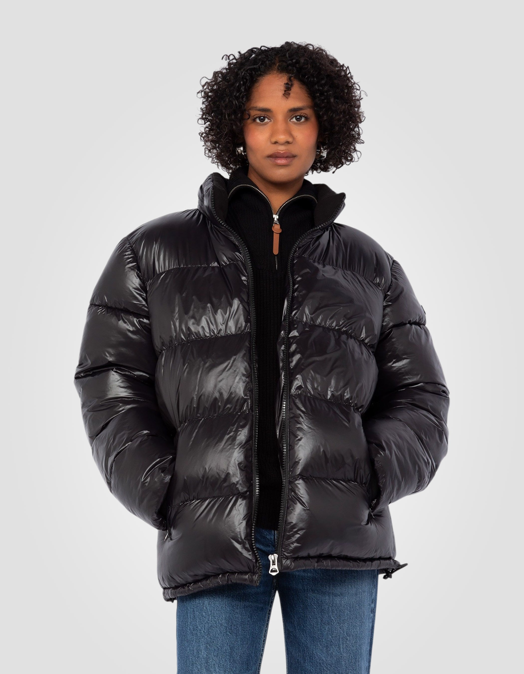 Shiny Puffer jacket-3