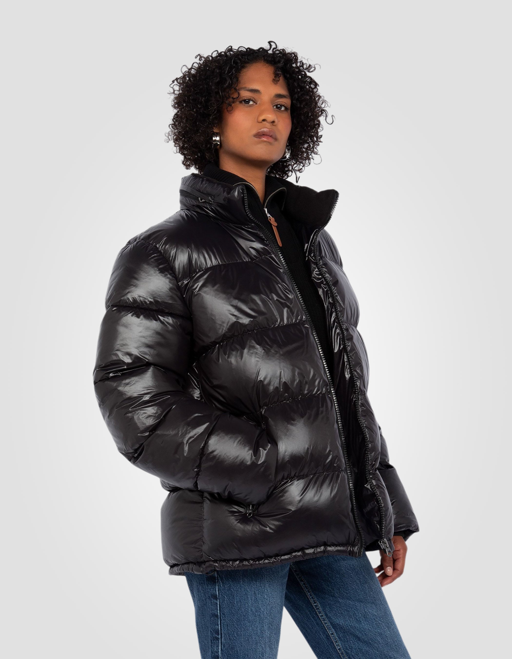 Shiny Puffer jacket-4