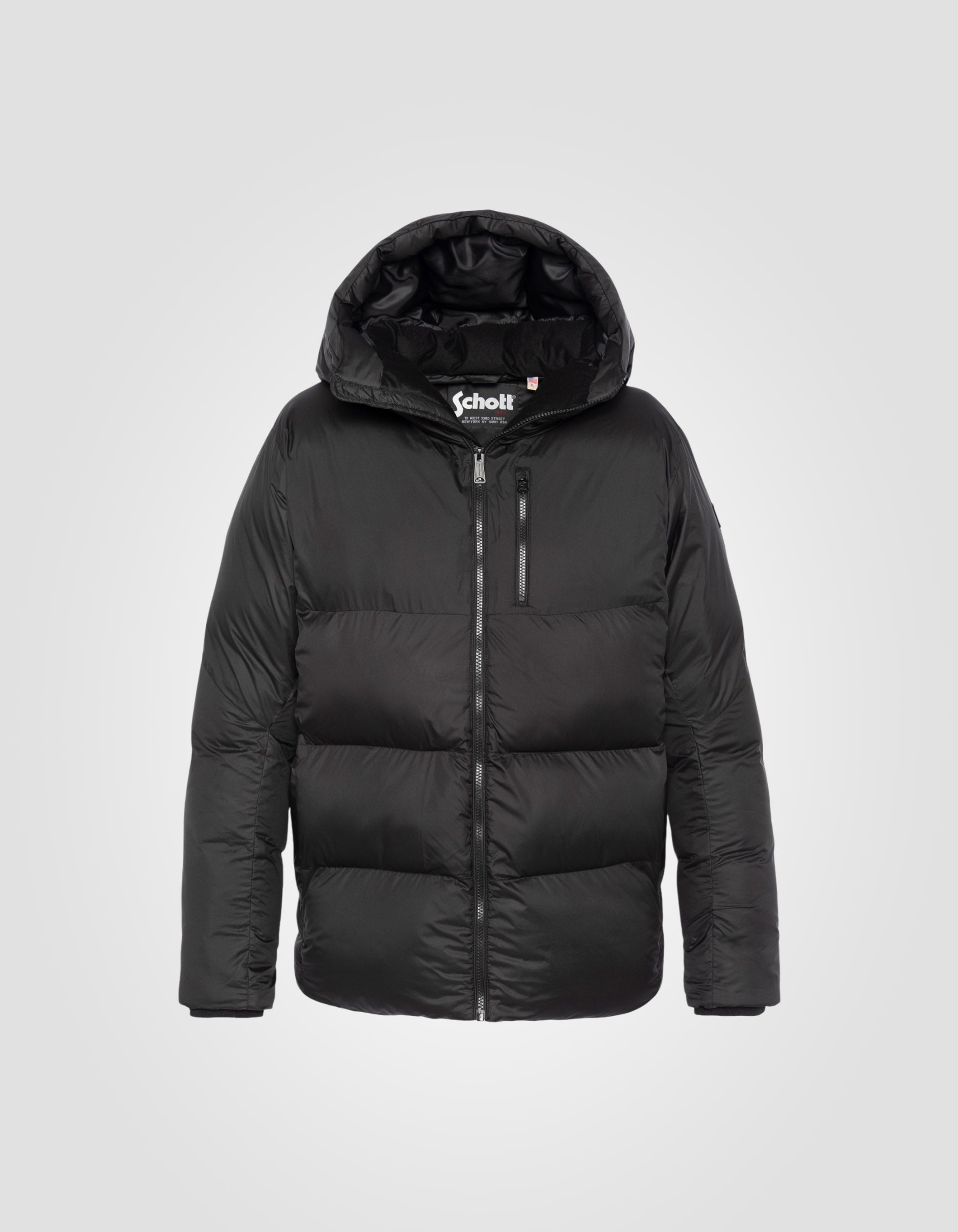 Mid-length hooded jacket-1