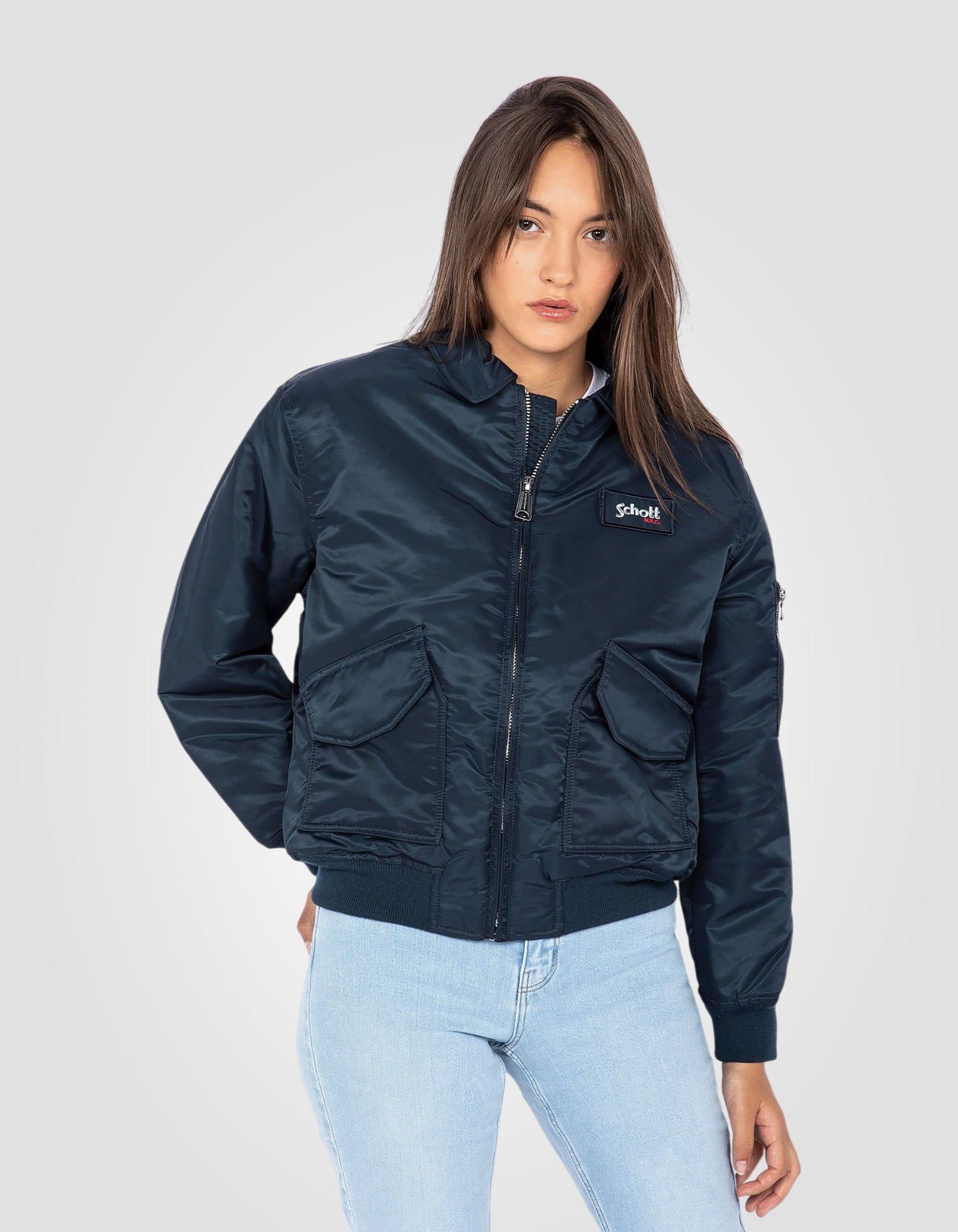 Bomber pilote CWU en nylon recyclé, coupe confort