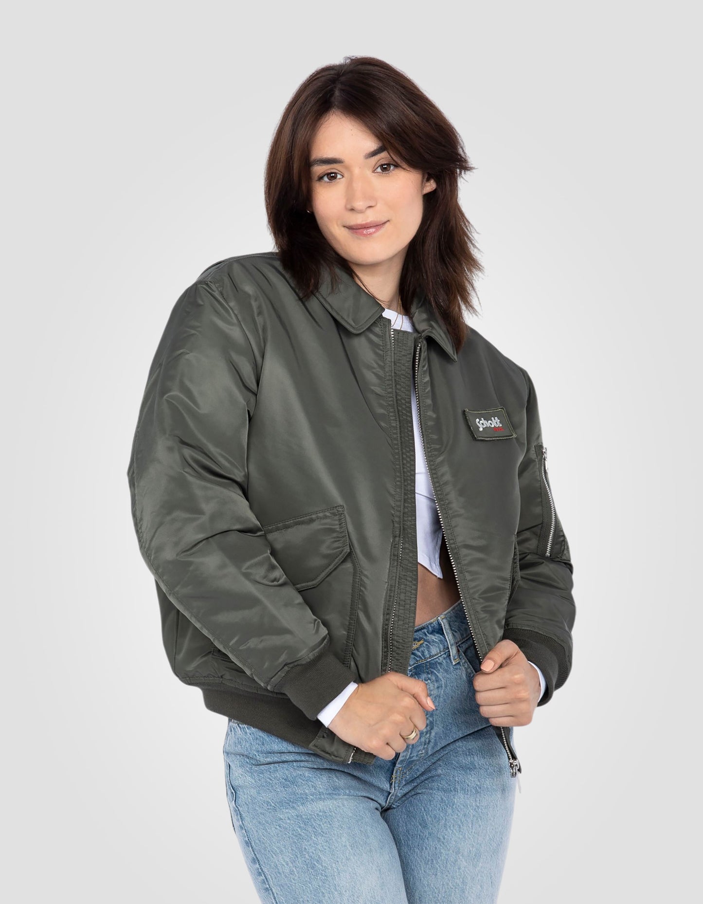 Bomber pilote CWU en nylon recyclé, coupe confort