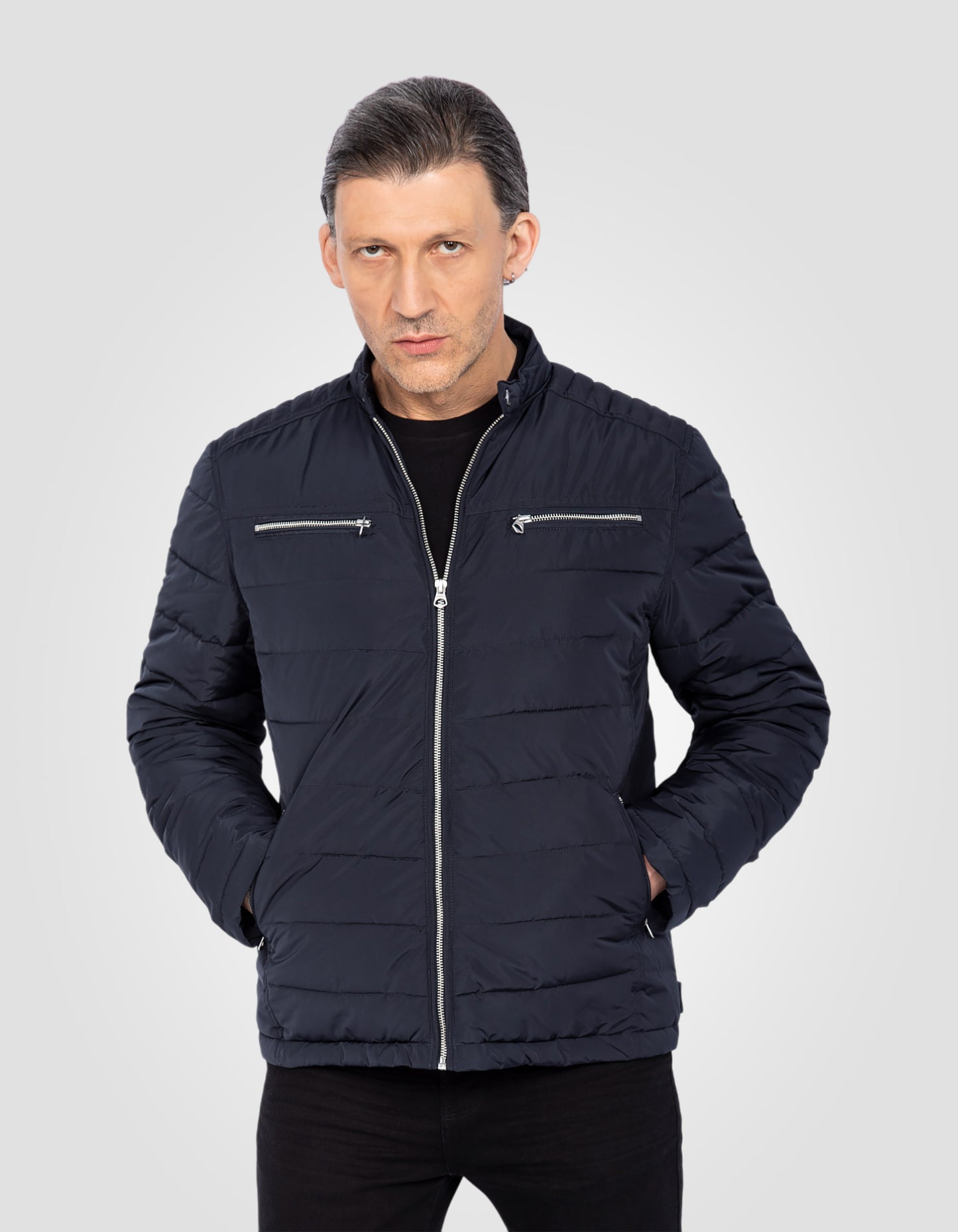 Blouson motard matelassé