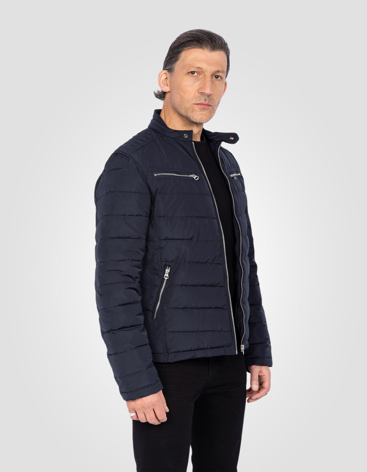 Blouson motard matelassé