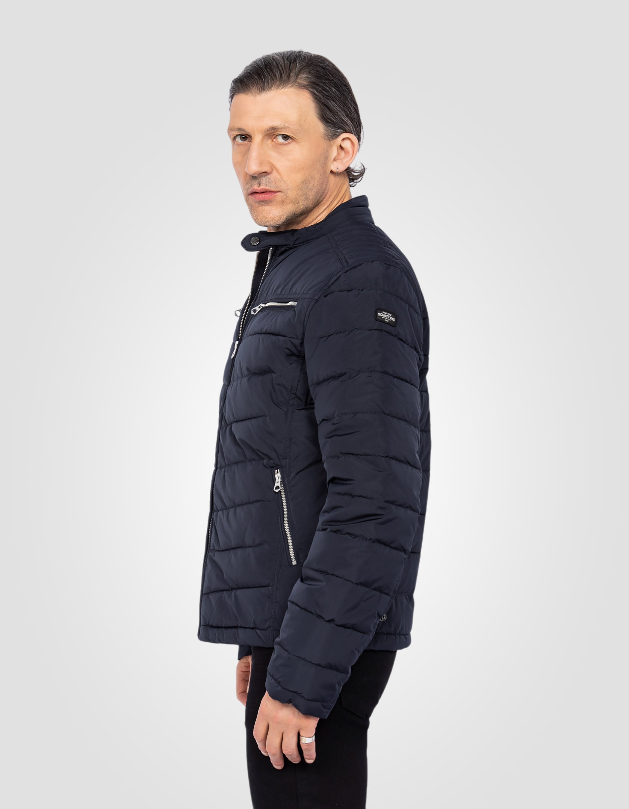 Quilted biker jacket-5