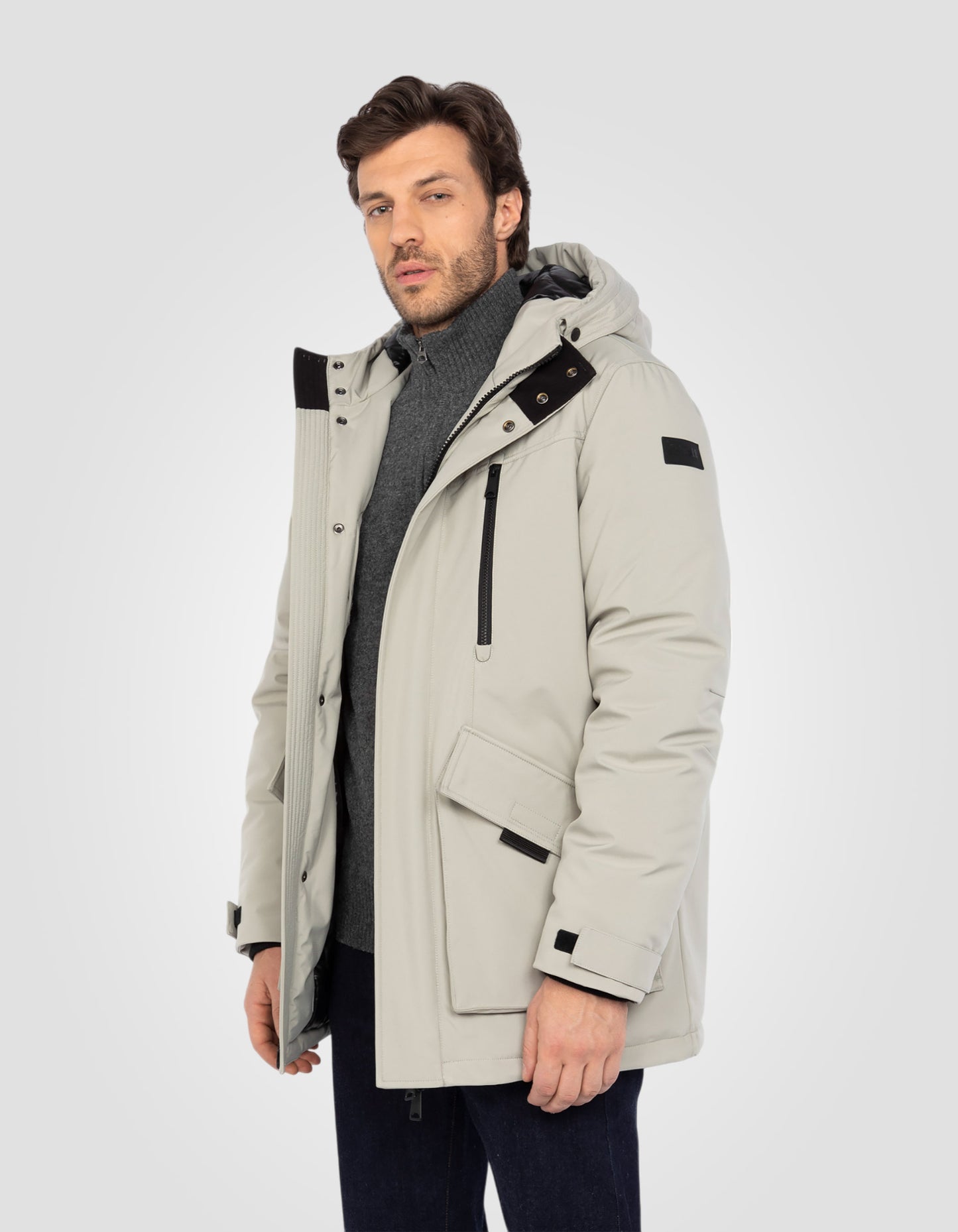 Parka à capuche multipoches