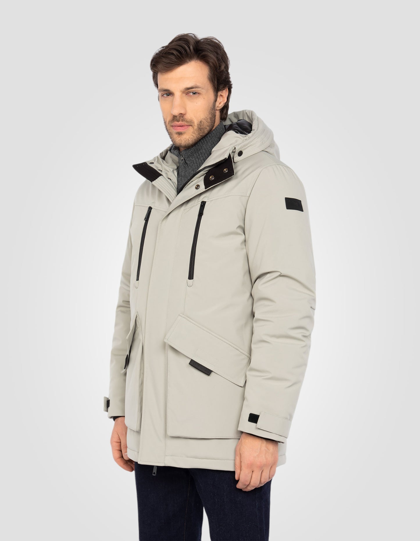 Parka à capuche multipoches