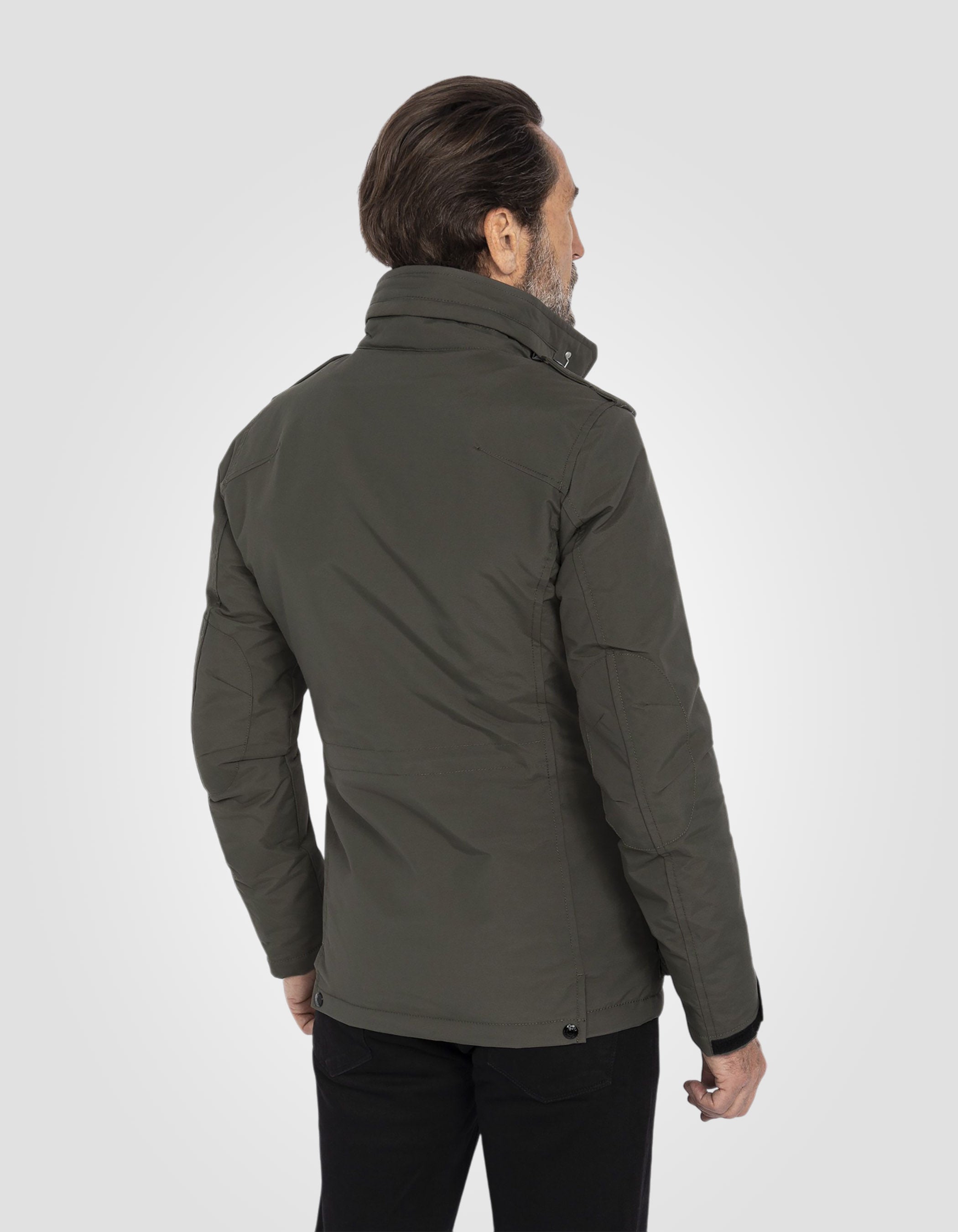 Armeejacke mit mehreren Taschen und abnehmbarem Latz-6