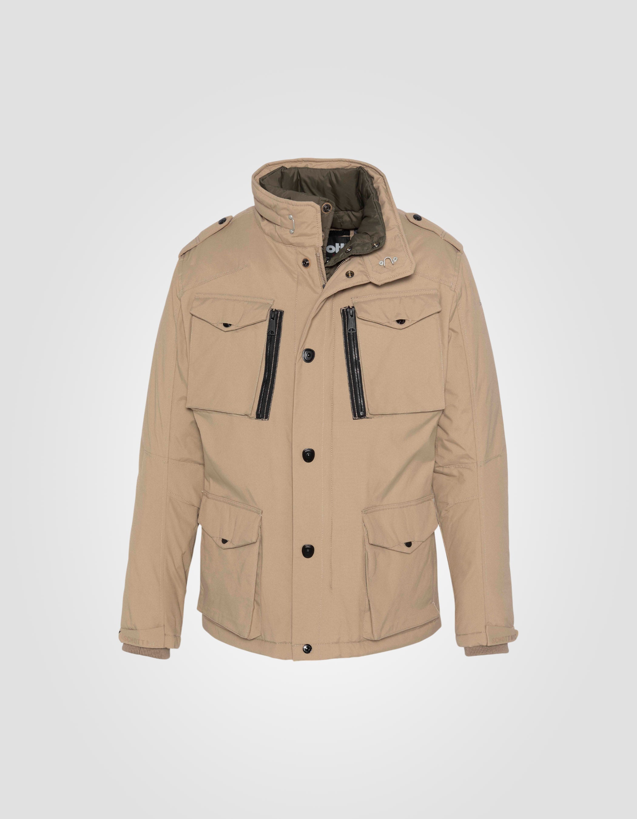 Armeejacke mit mehreren Taschen und abnehmbarem Latz-3