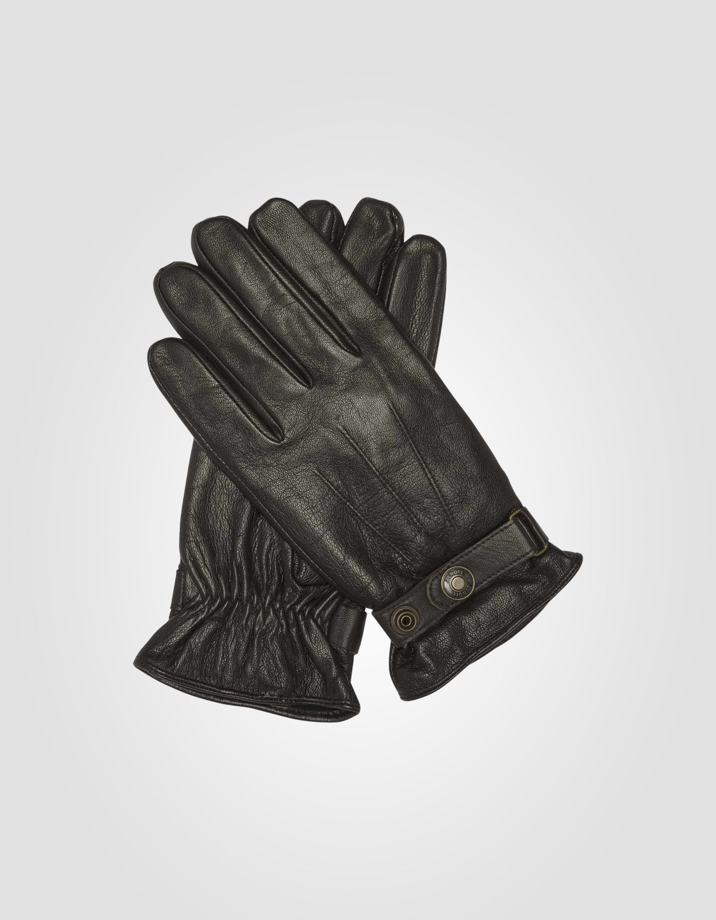 Snap fastener gloves, goat leather