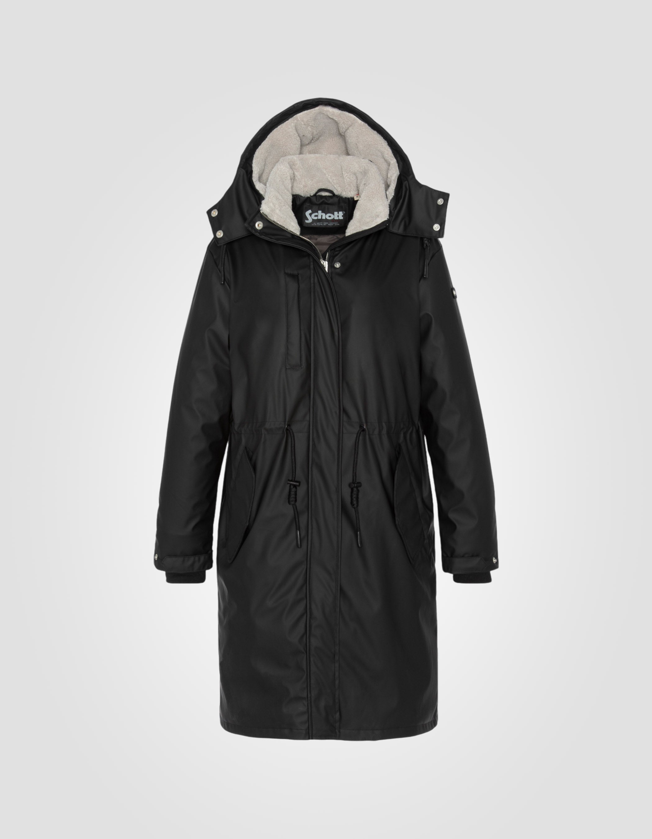 Long rubber-look parka-2