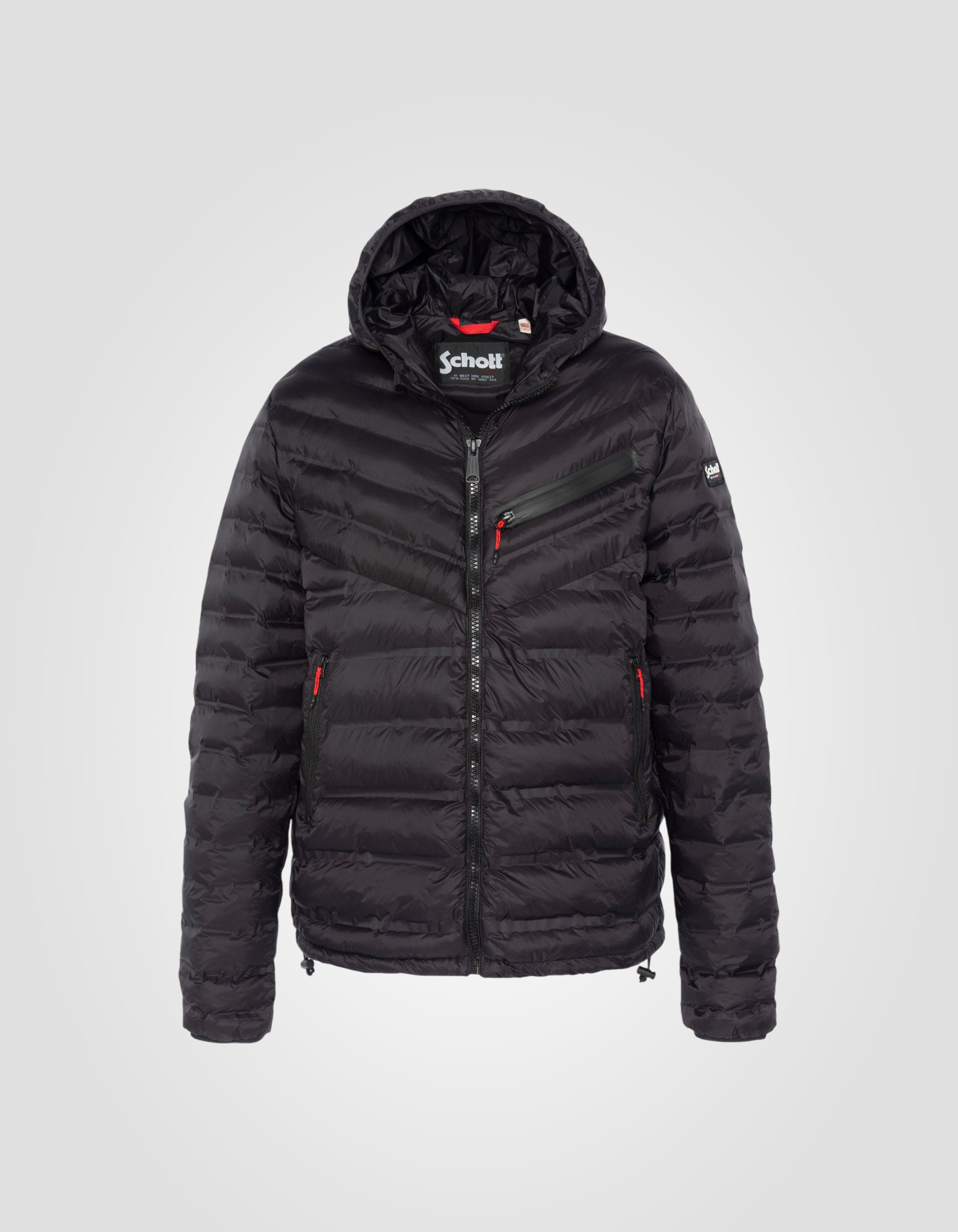 Lightweight hooded puffer jacket-2