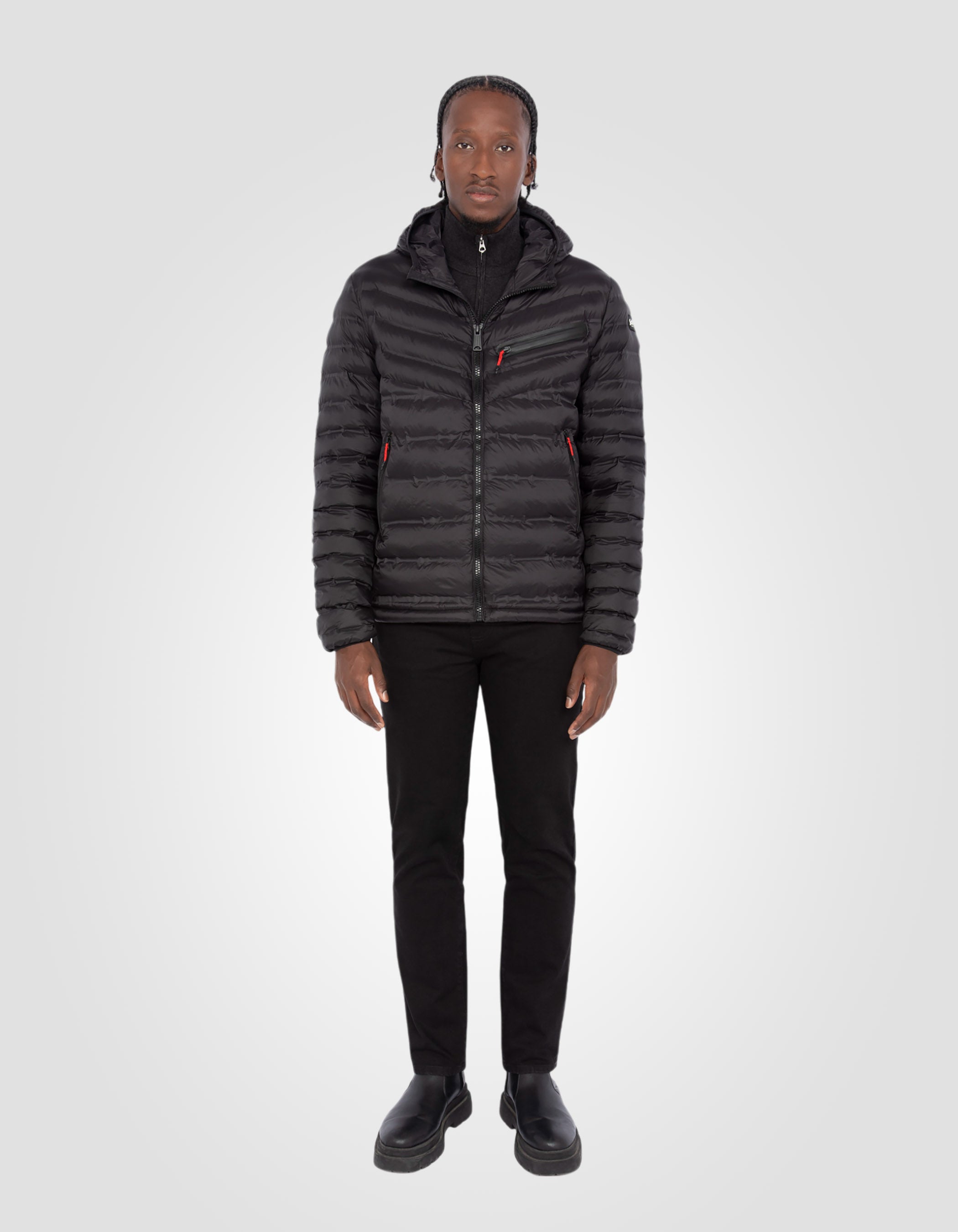 Lightweight hooded puffer jacket-1