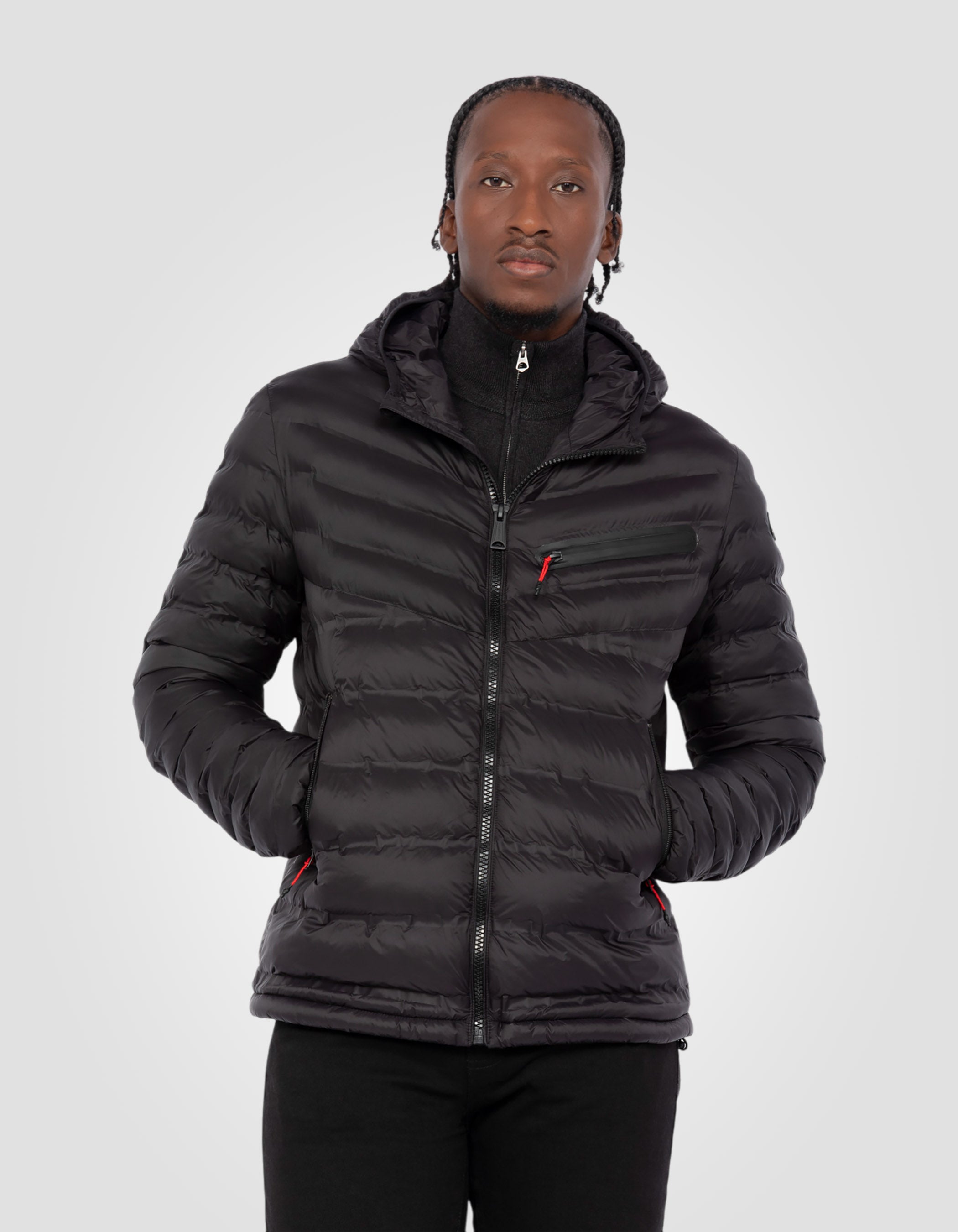 Lightweight hooded puffer jacket-4