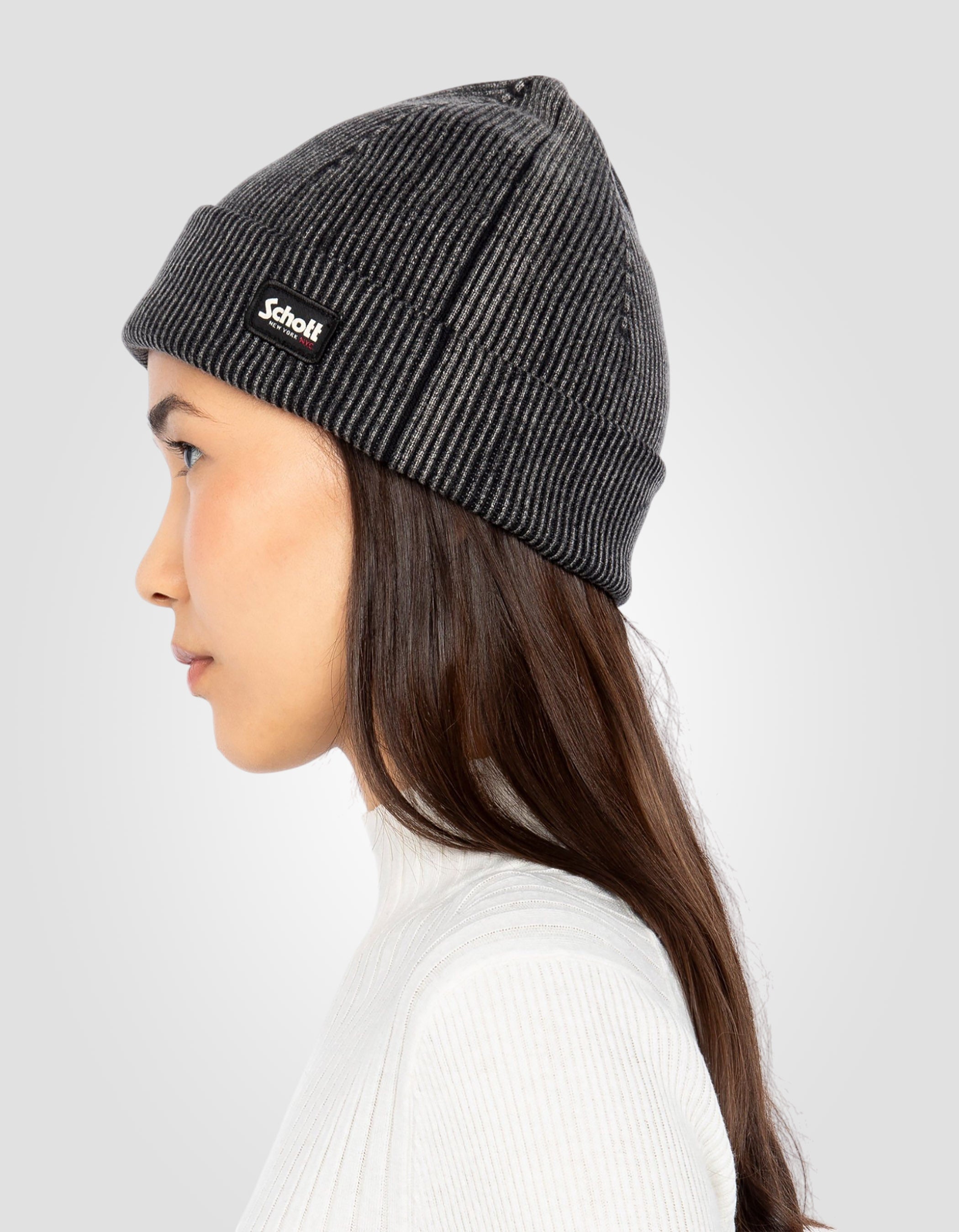 Single cuff Beanie hat-3