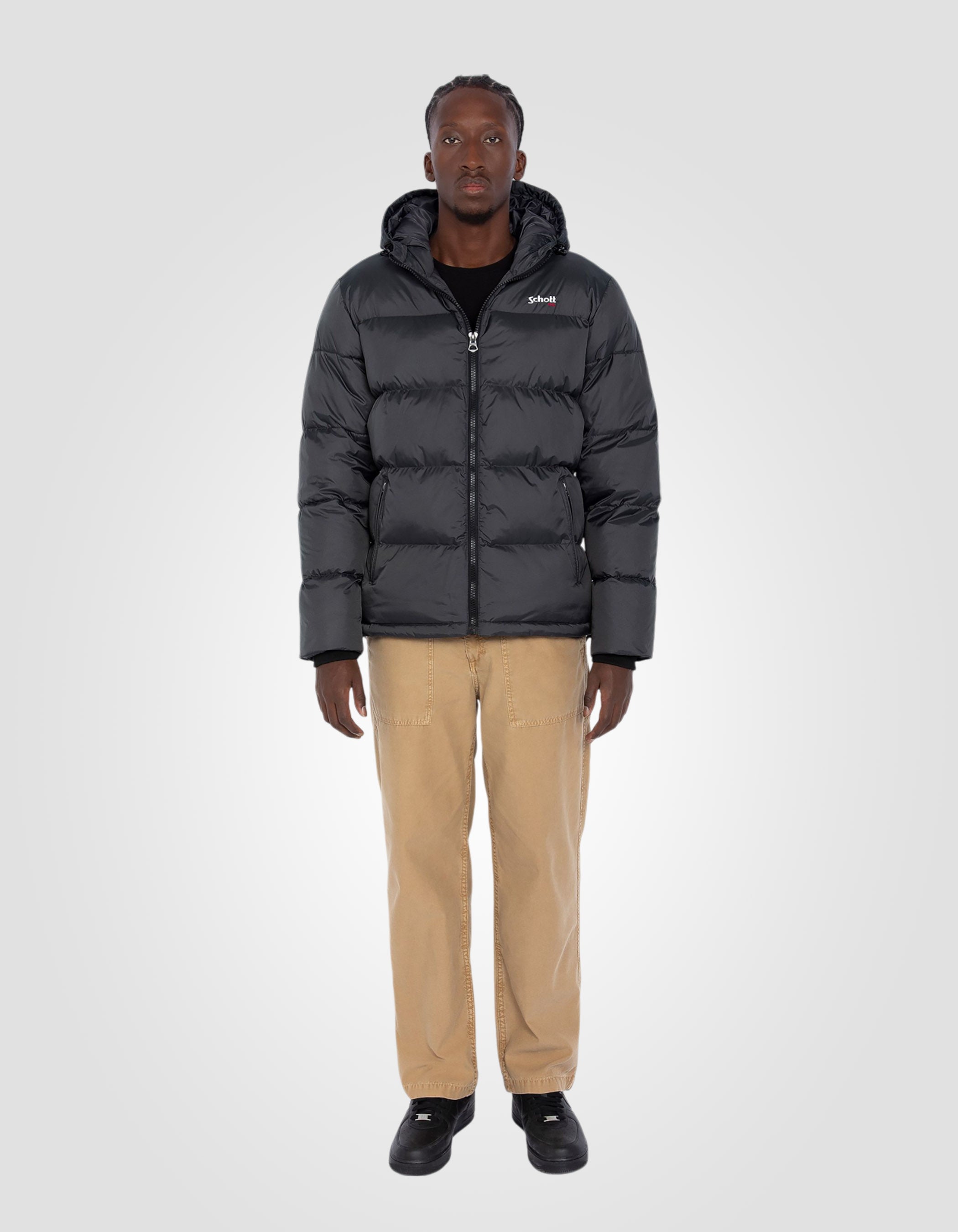 Hooded puffer jacket-1