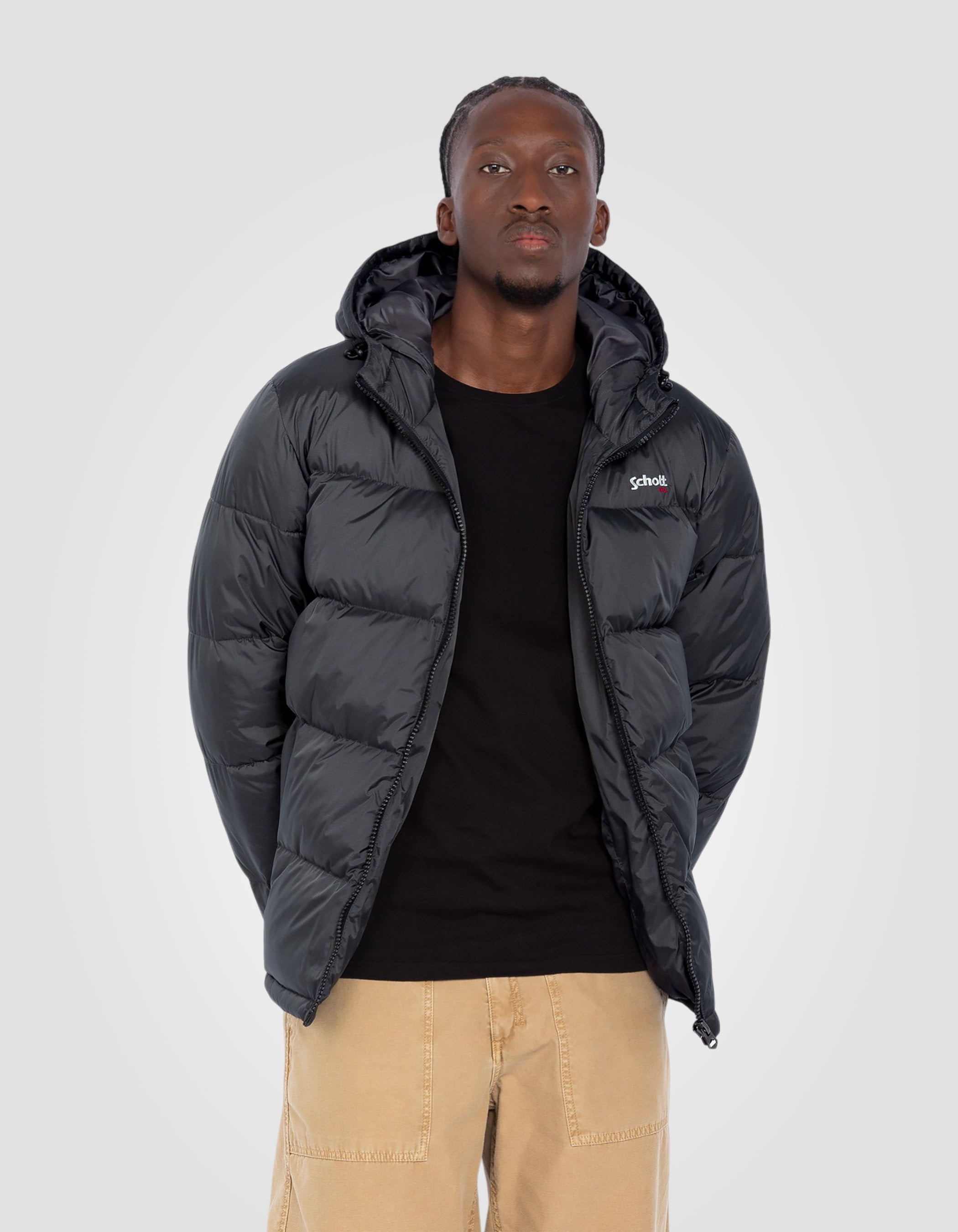 Hooded puffer jacket-4