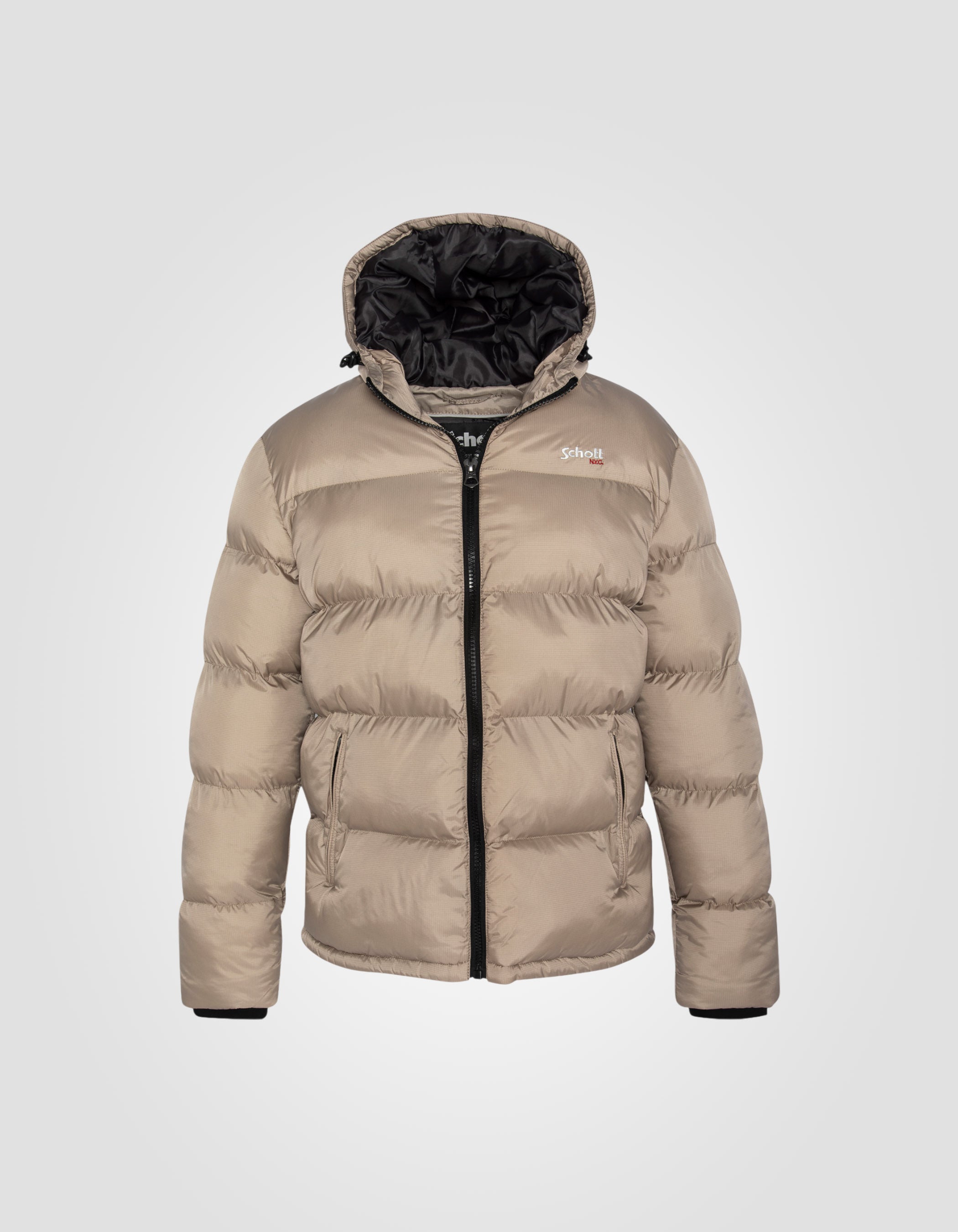 Hooded puffer jacket-1