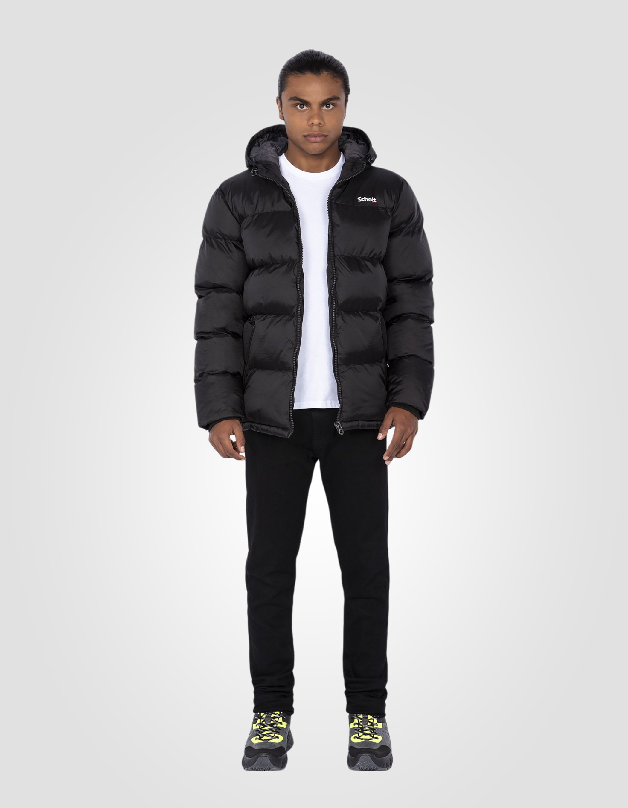 Hooded puffer jacket-1