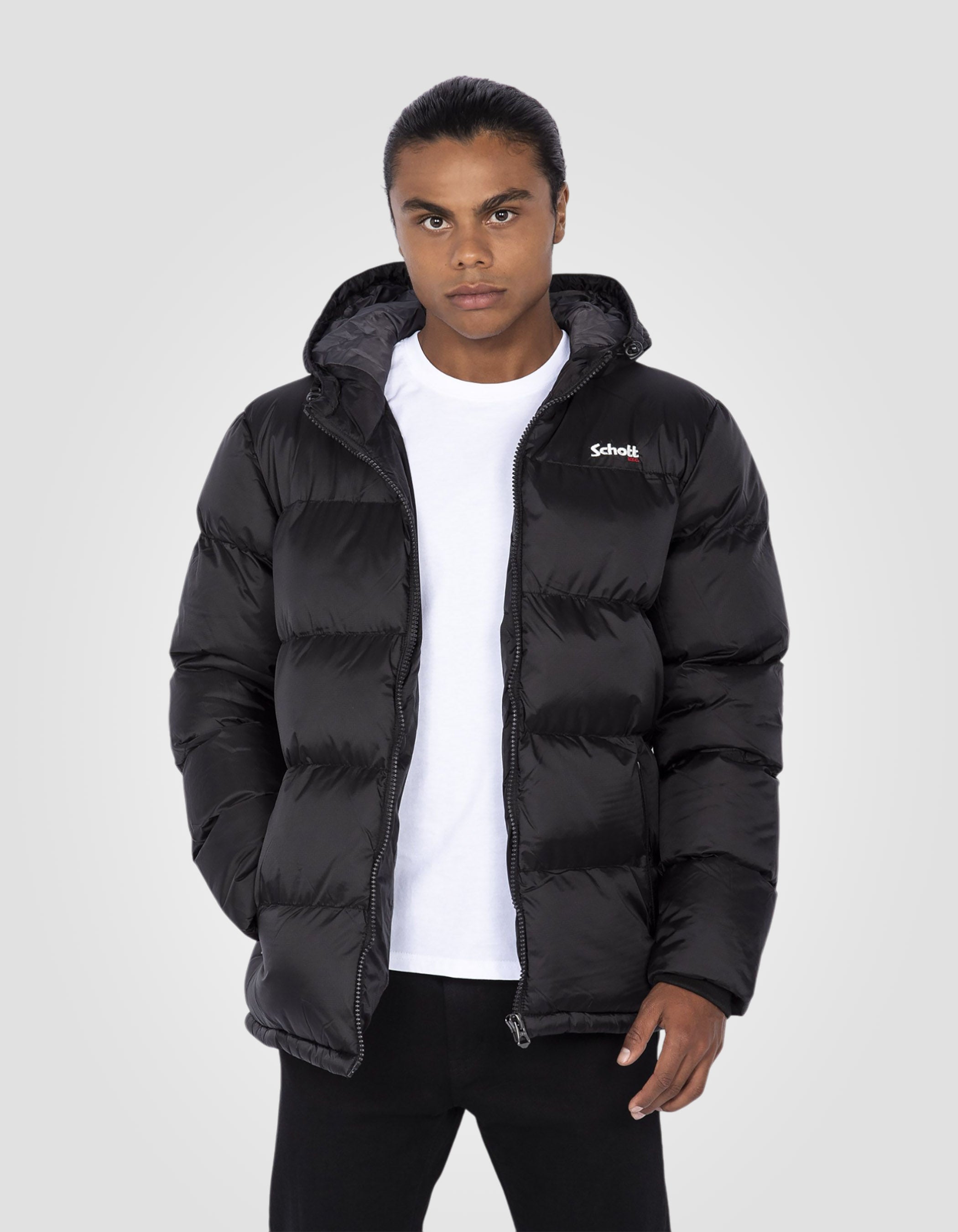 Hooded puffer jacket-3