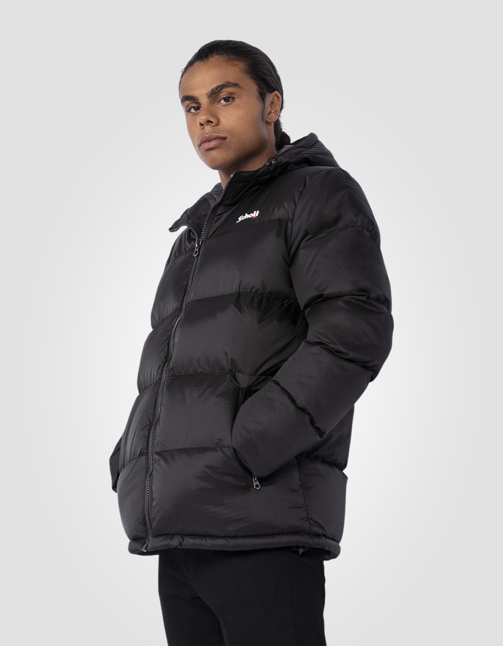 Hooded puffer jacket-4