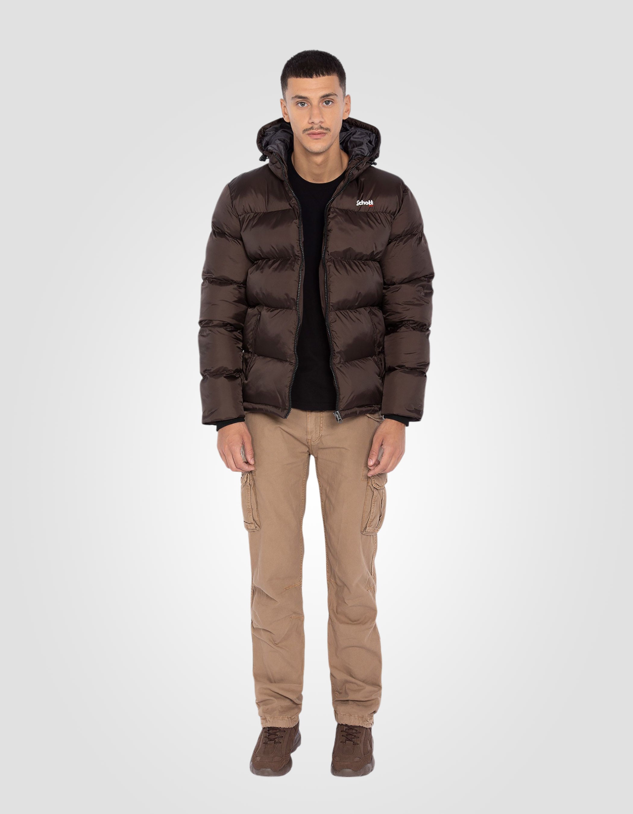 Hooded puffer jacket-1