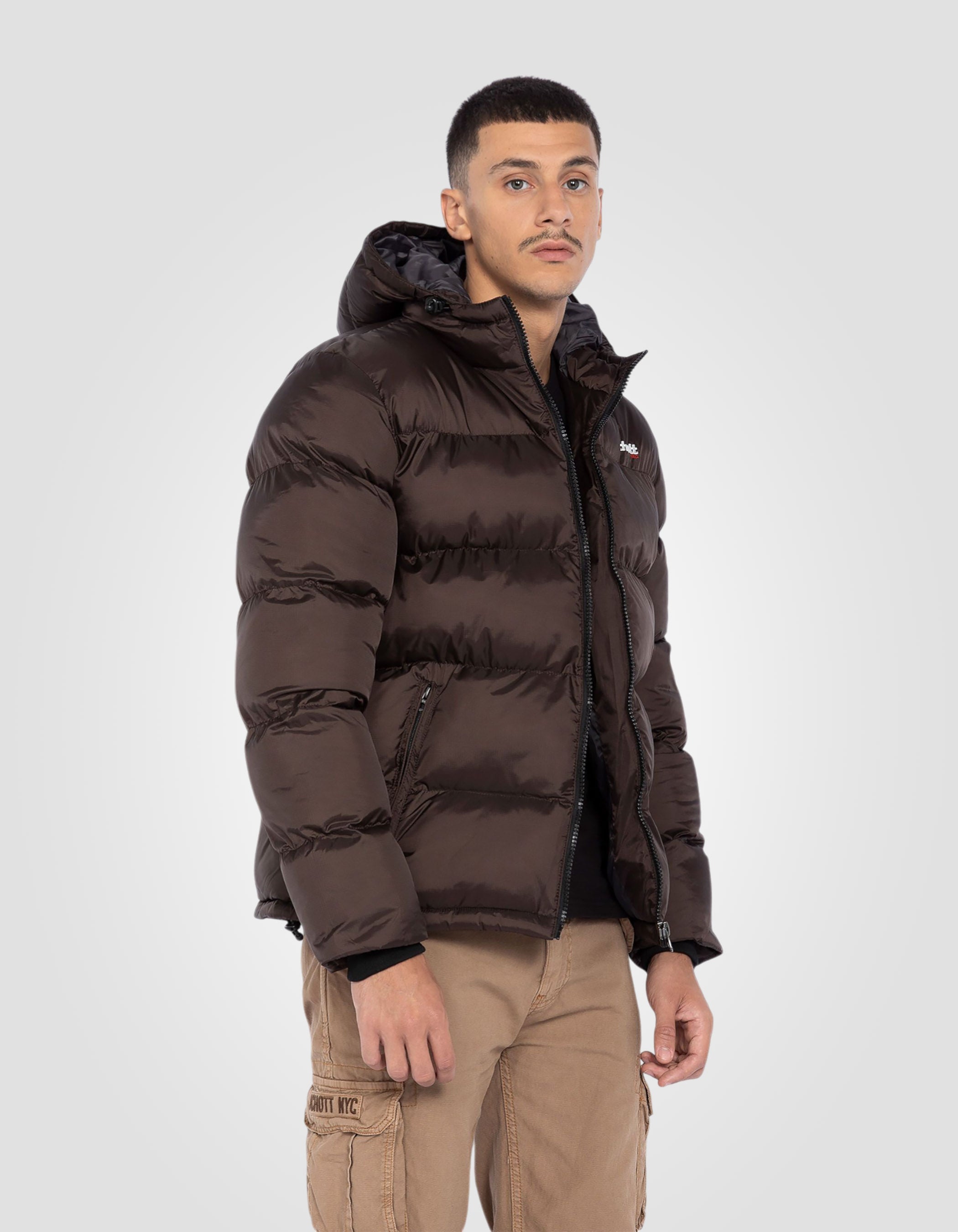 Hooded puffer jacket-3