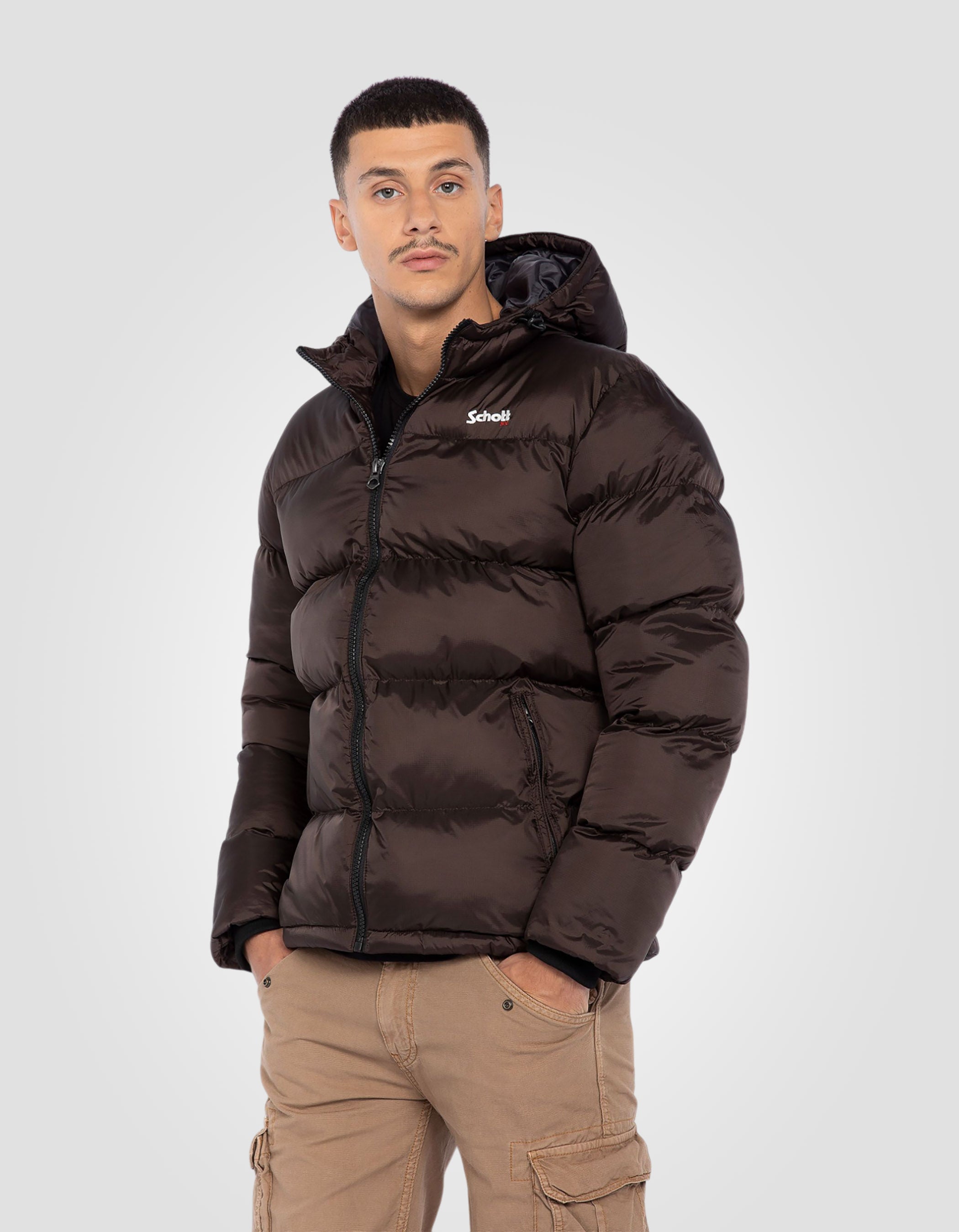 Hooded puffer jacket-4