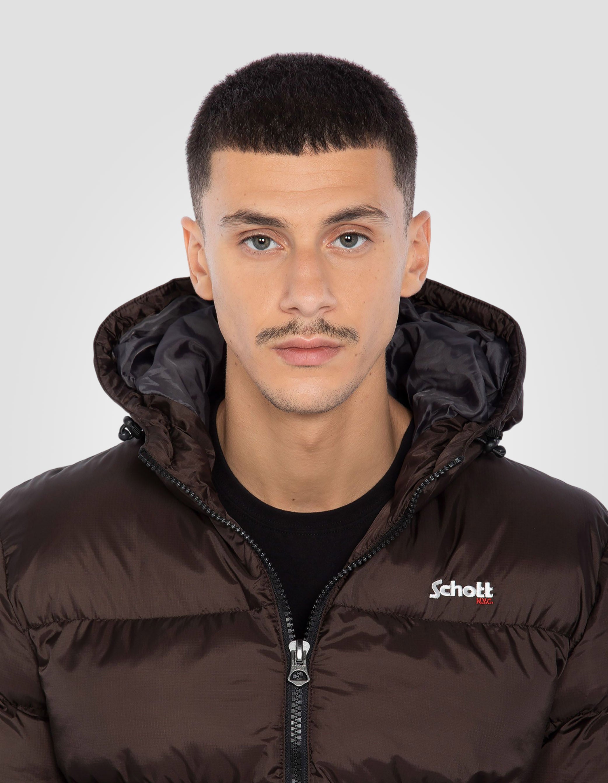 Hooded puffer jacket-5