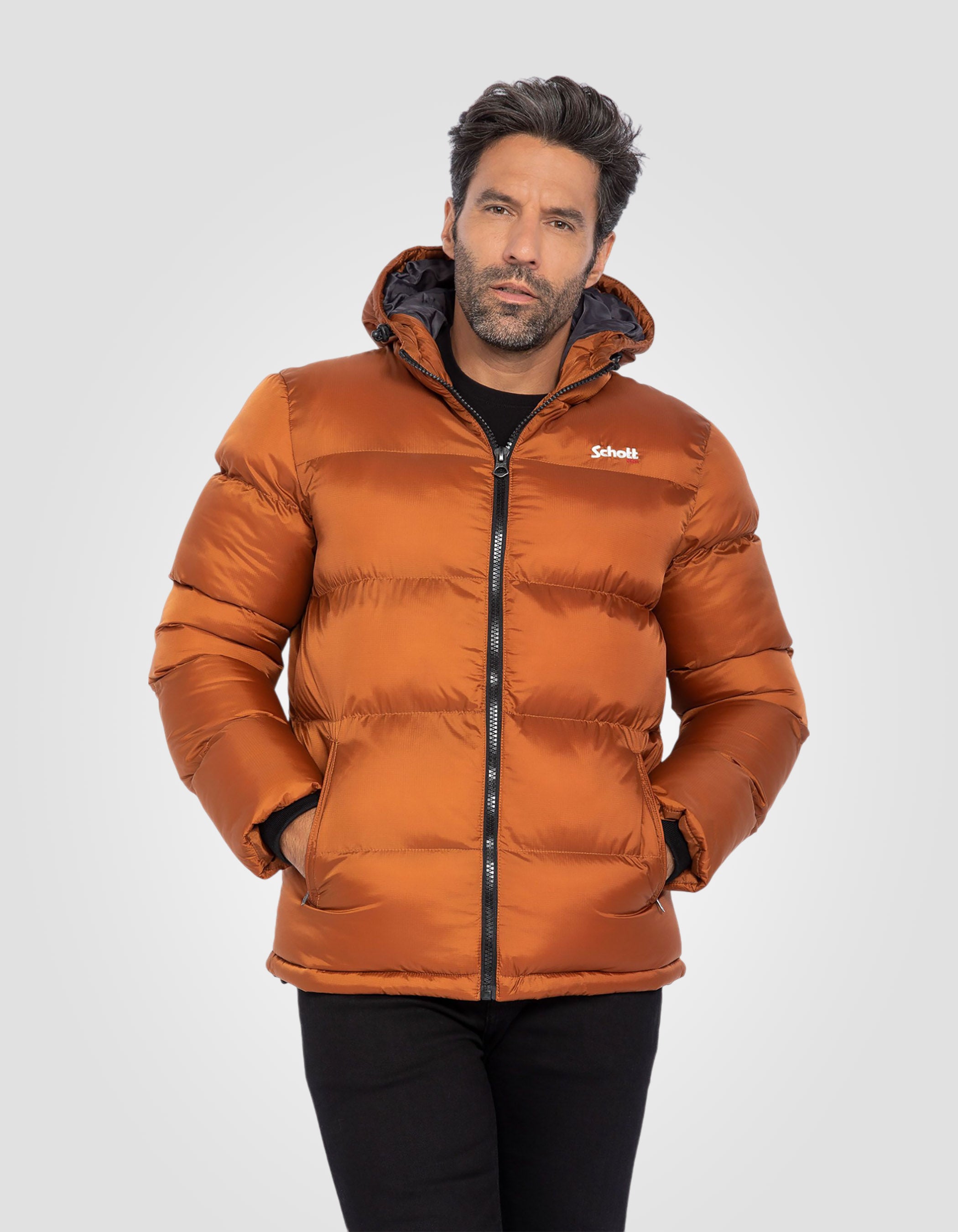 Hooded puffer jacket-4