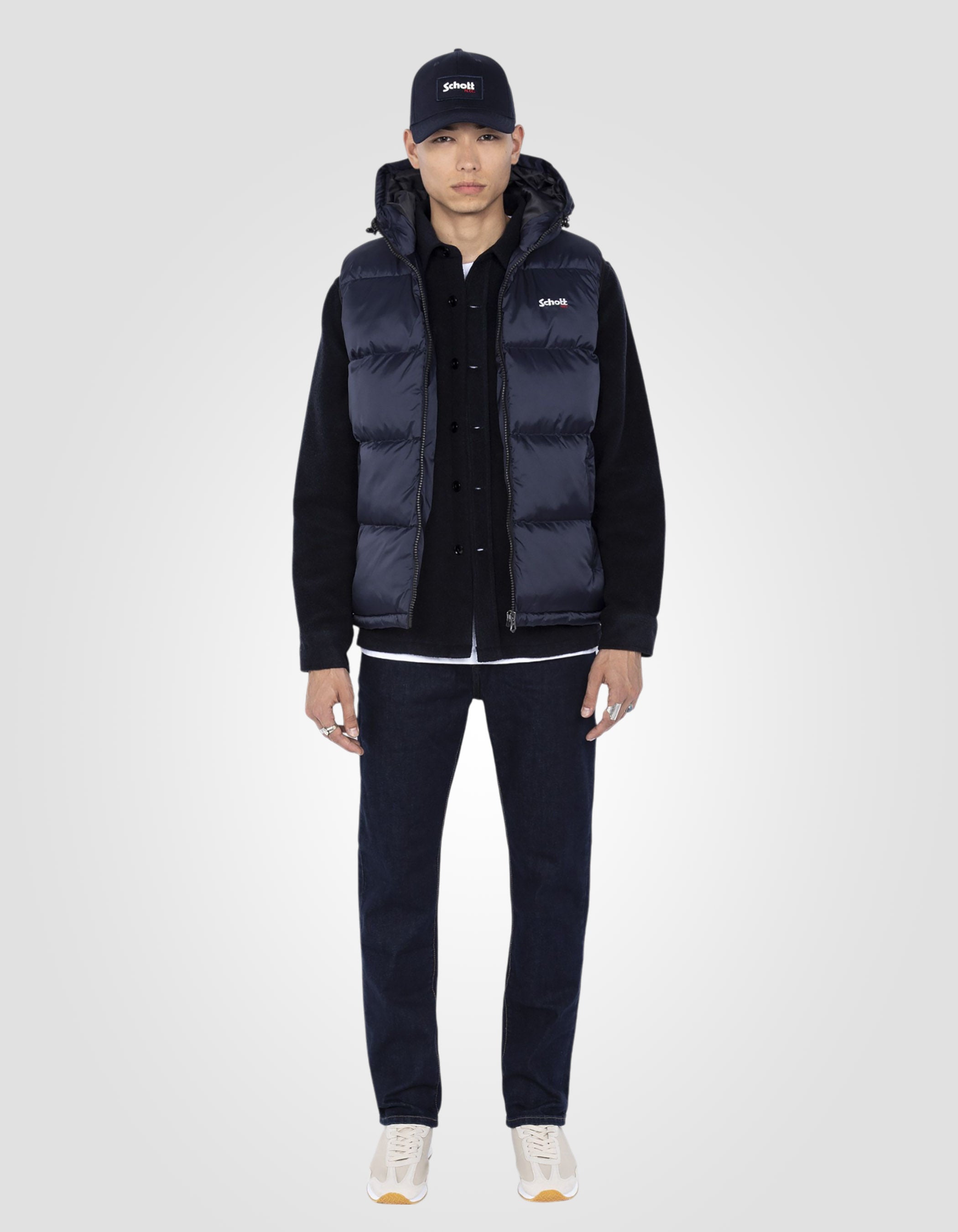 Sleeveless puffer jacket-1