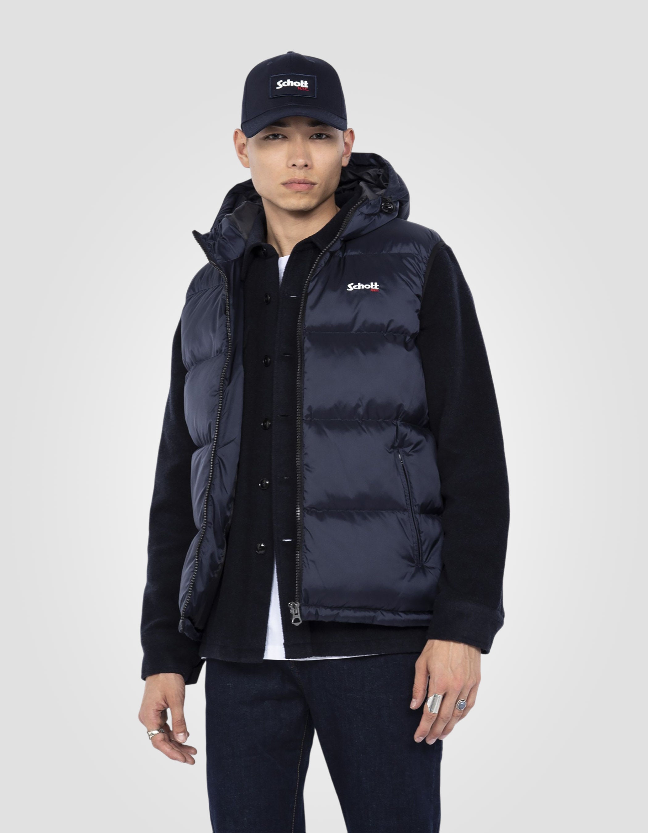 Sleeveless puffer jacket-3