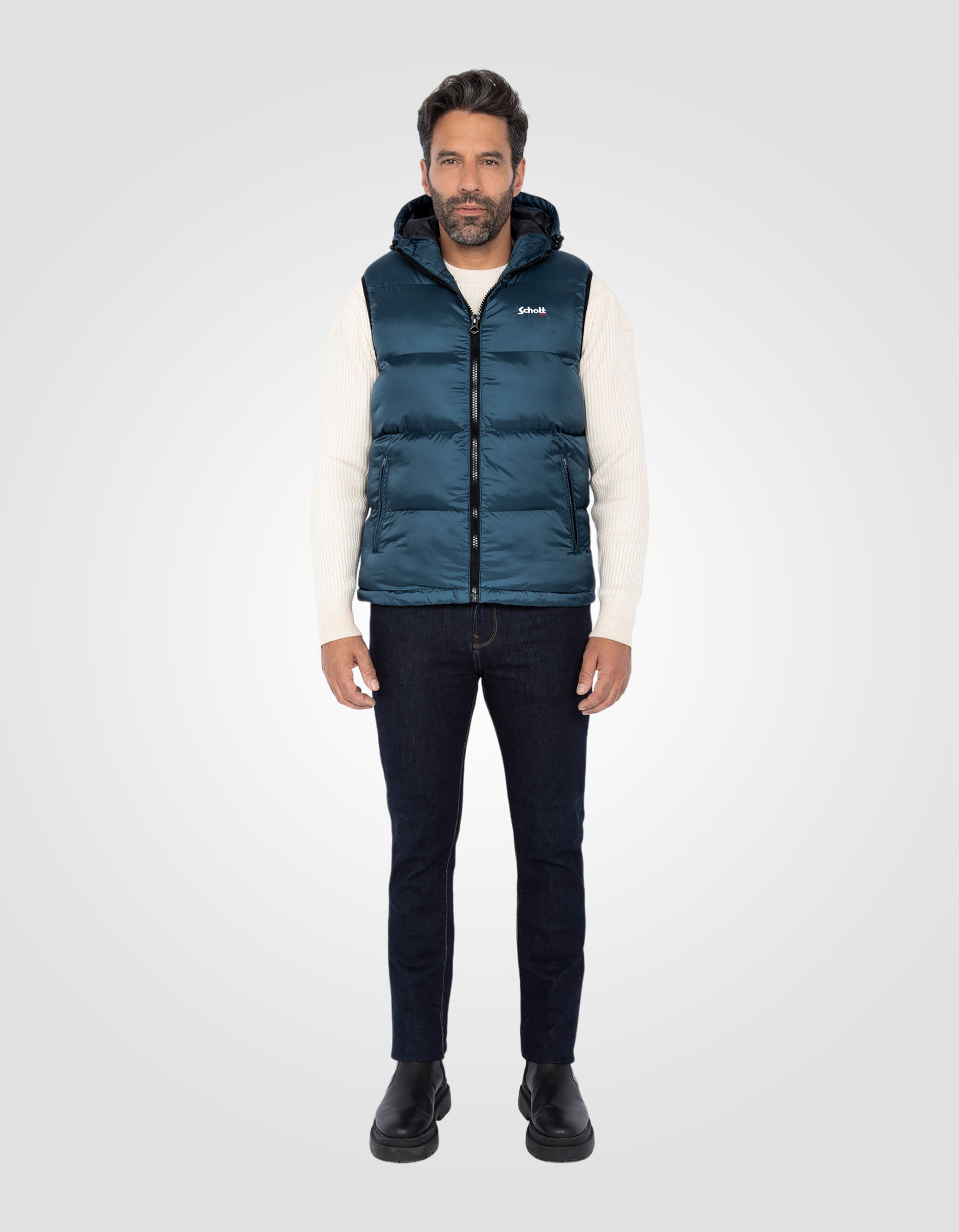 Sleeveless puffer jacket-1