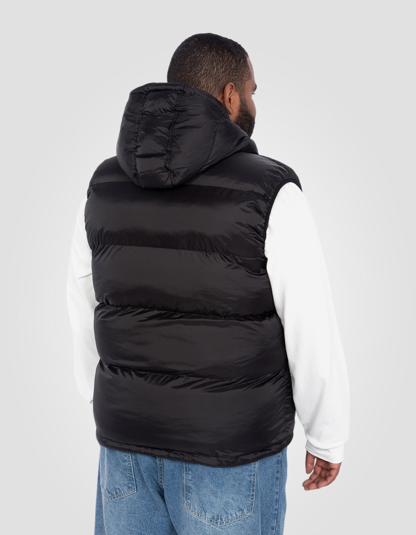 Sleeveless puffer jacket, Plus size