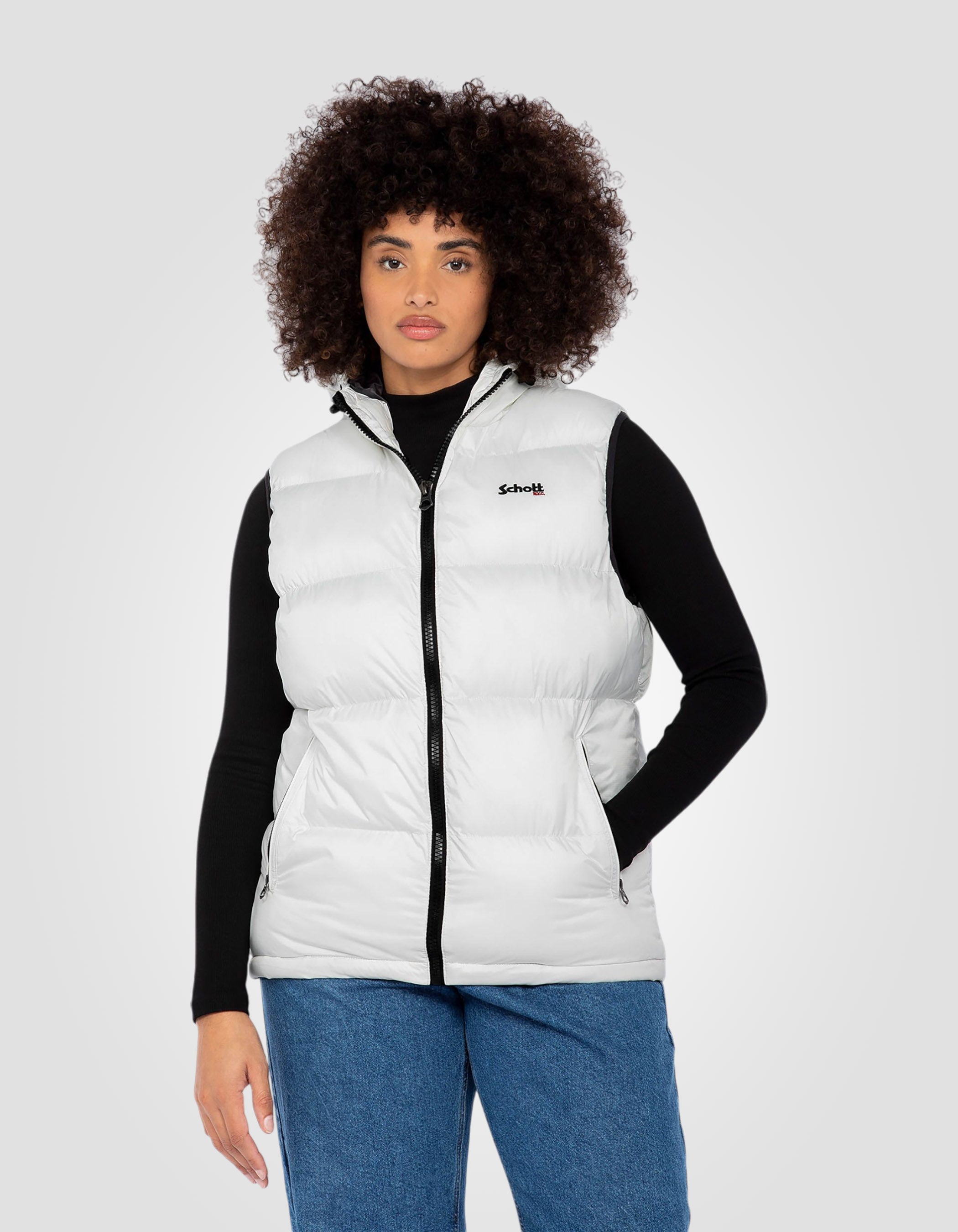 Sleeveless puffer jacket-3