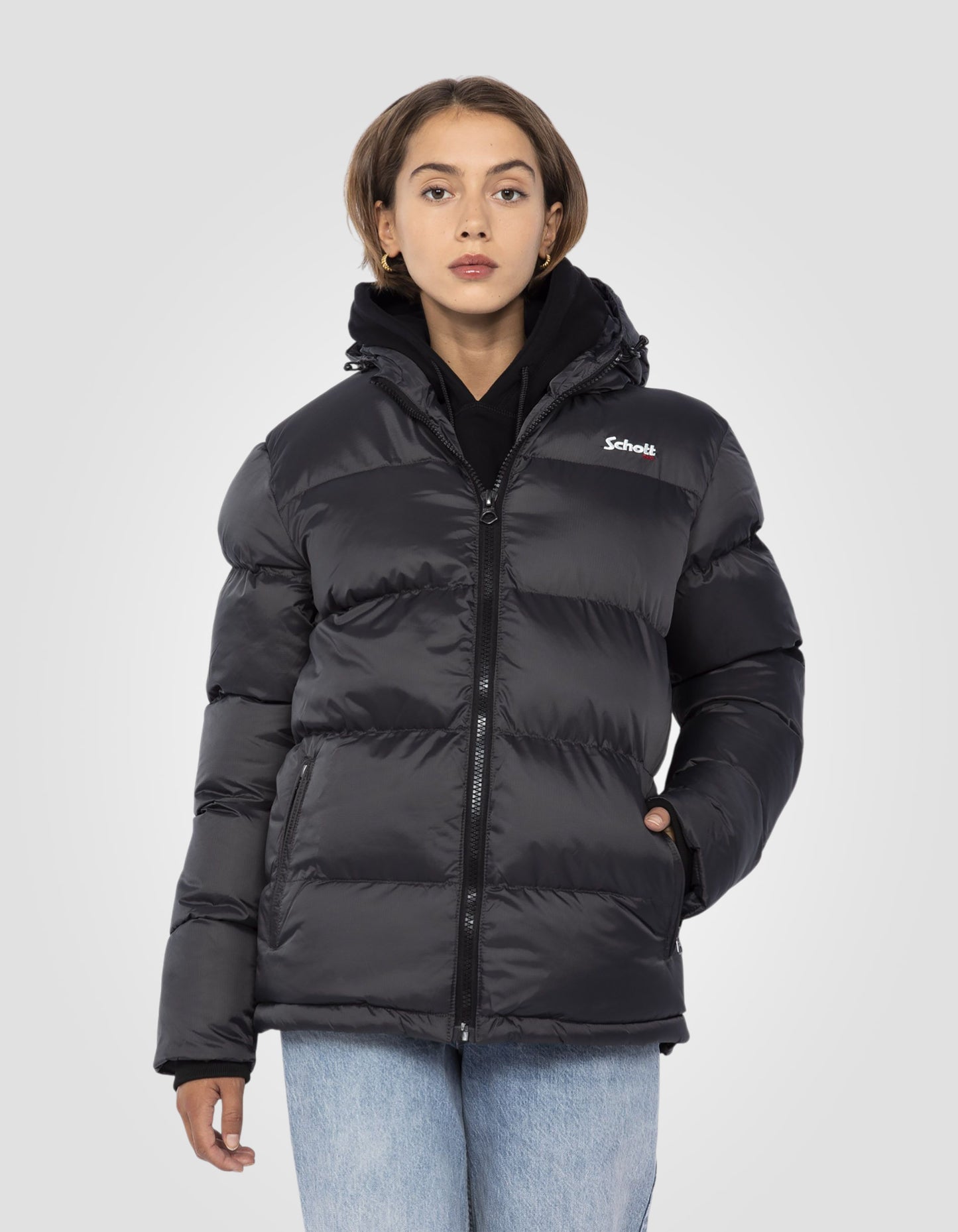 Hooded puffer jacket