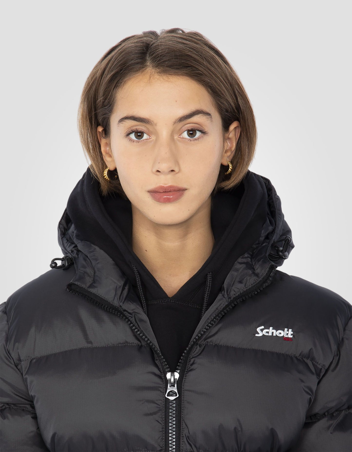 Hooded puffer jacket