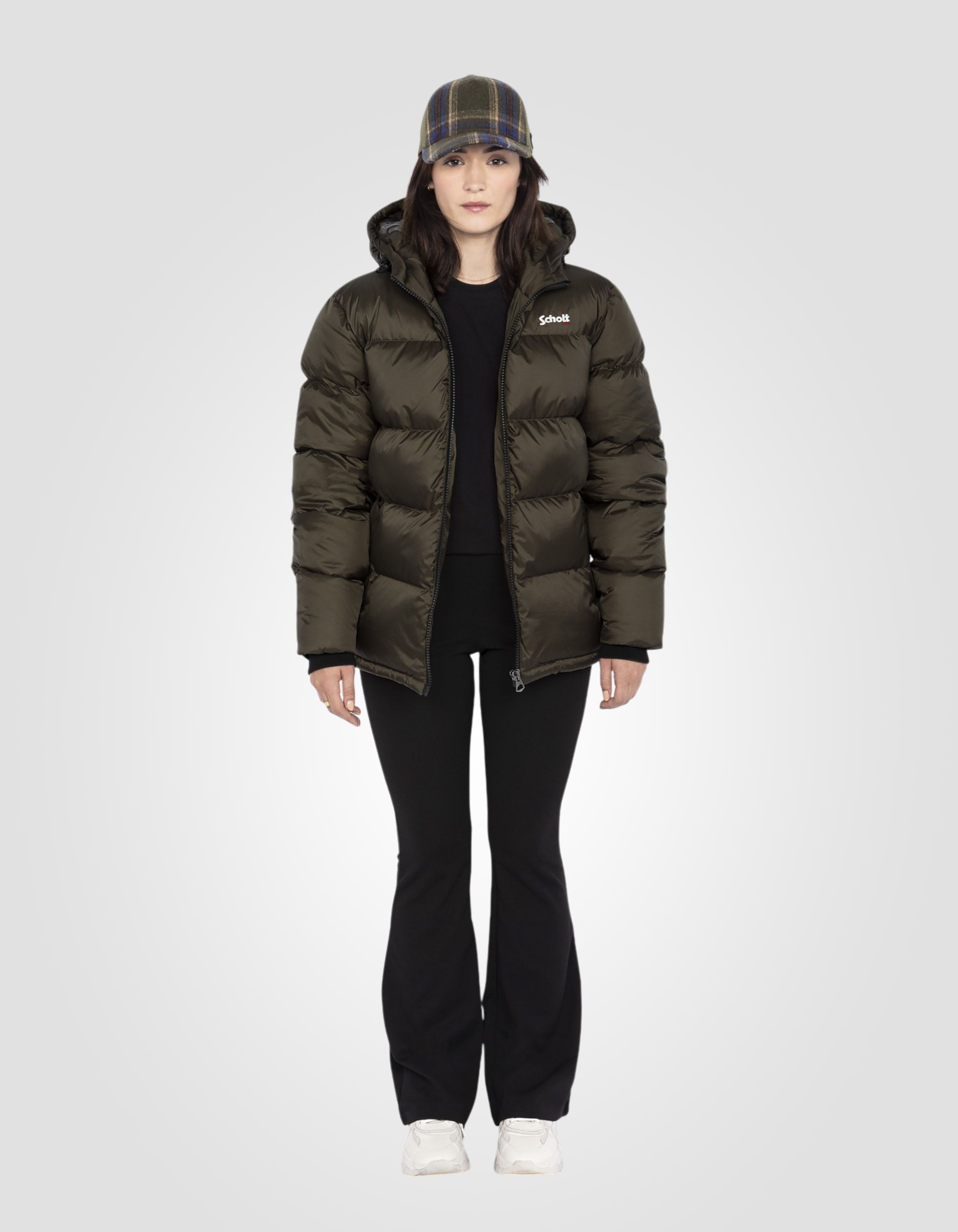 Hooded puffer jacket-1