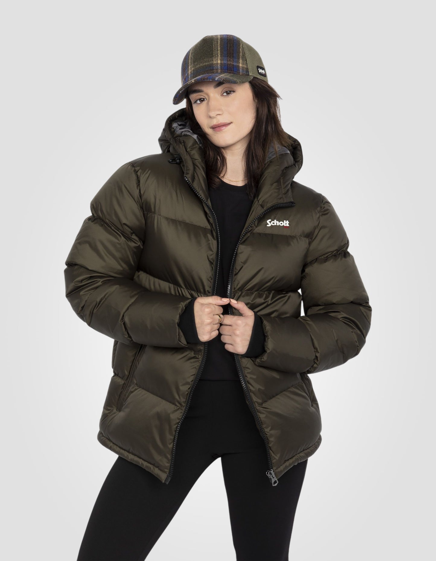 Hooded puffer jacket