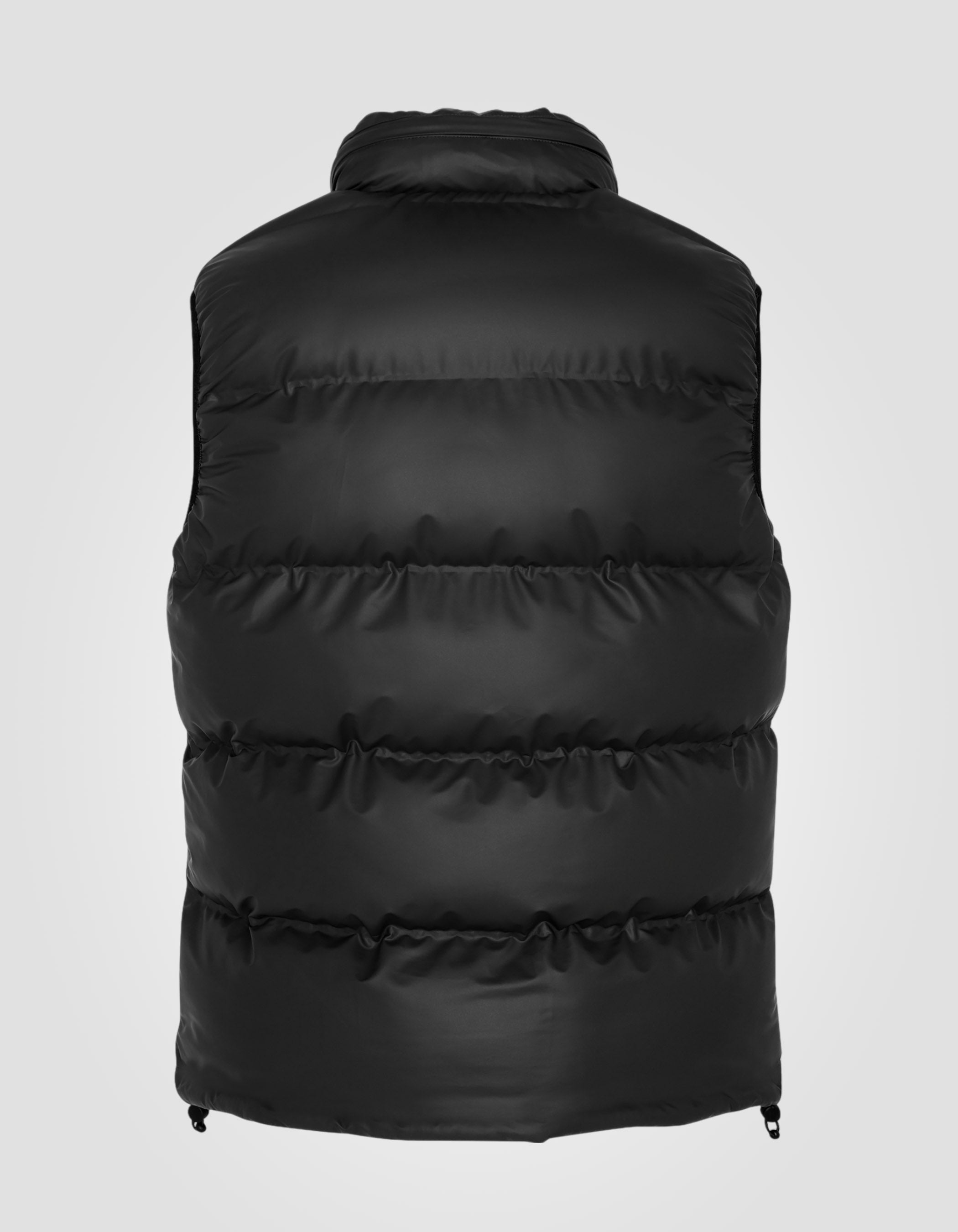 Sleeveless rubber puffer jacket-2