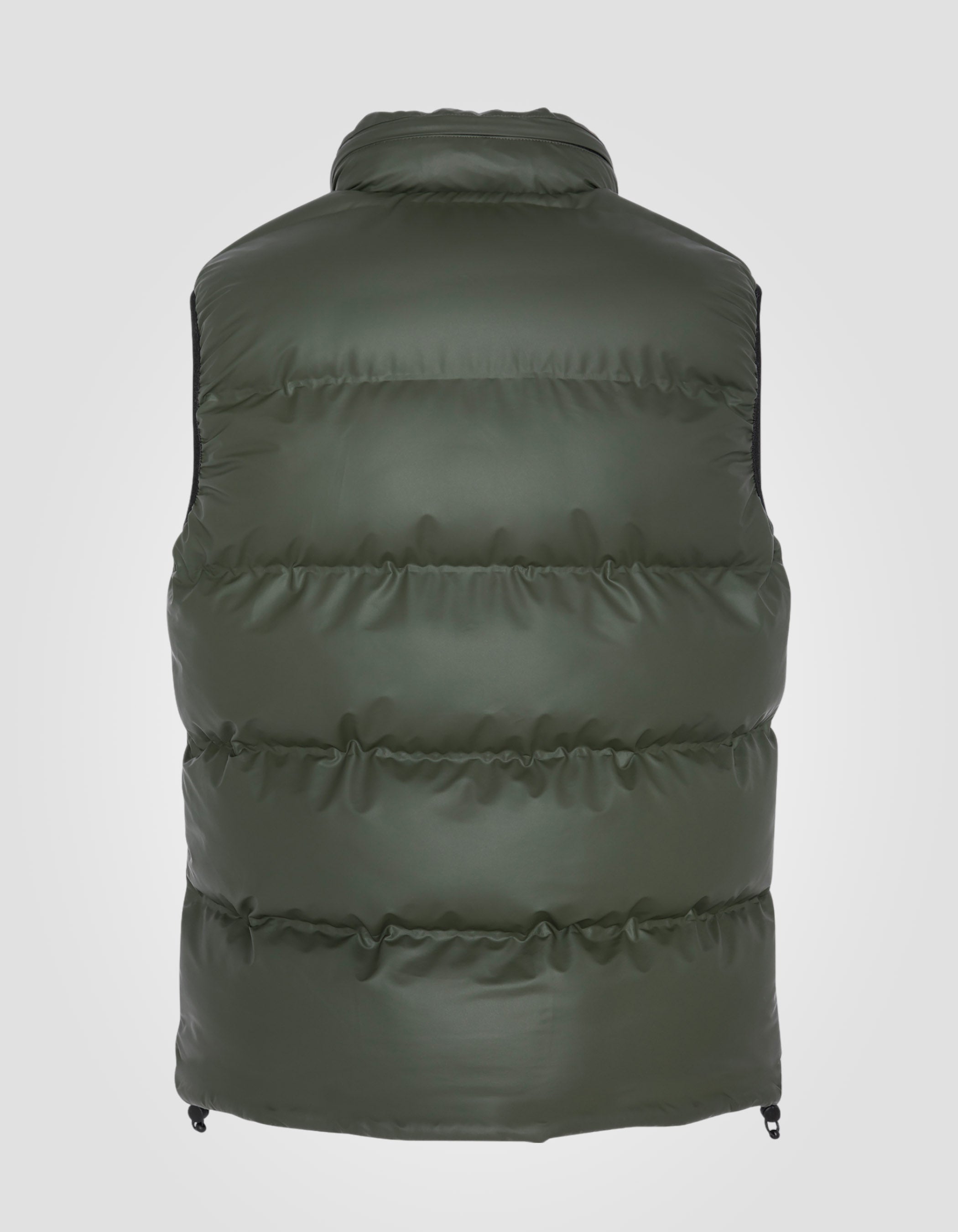 Sleeveless rubber puffer jacket-9