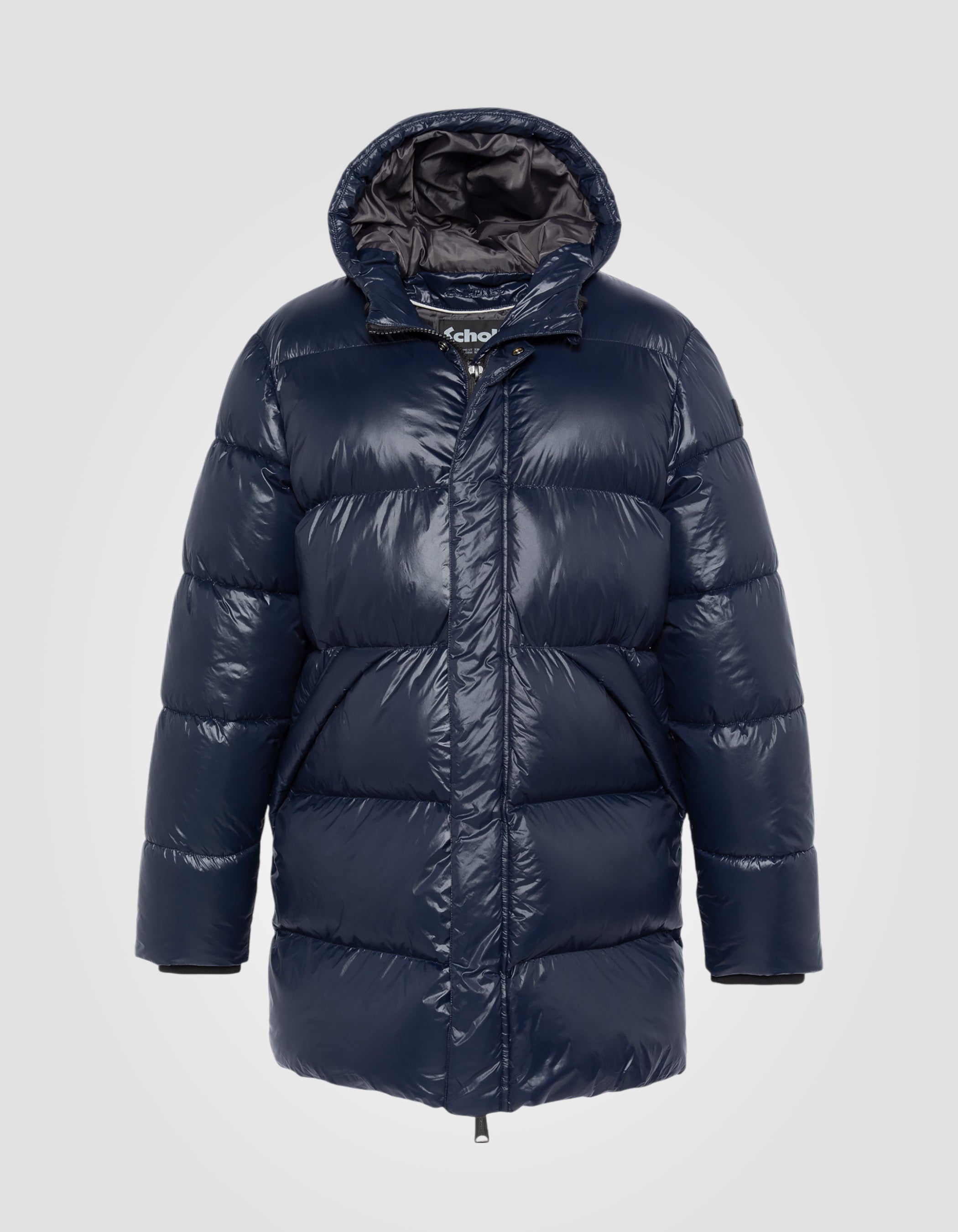 Long hooded puffer jacket-1