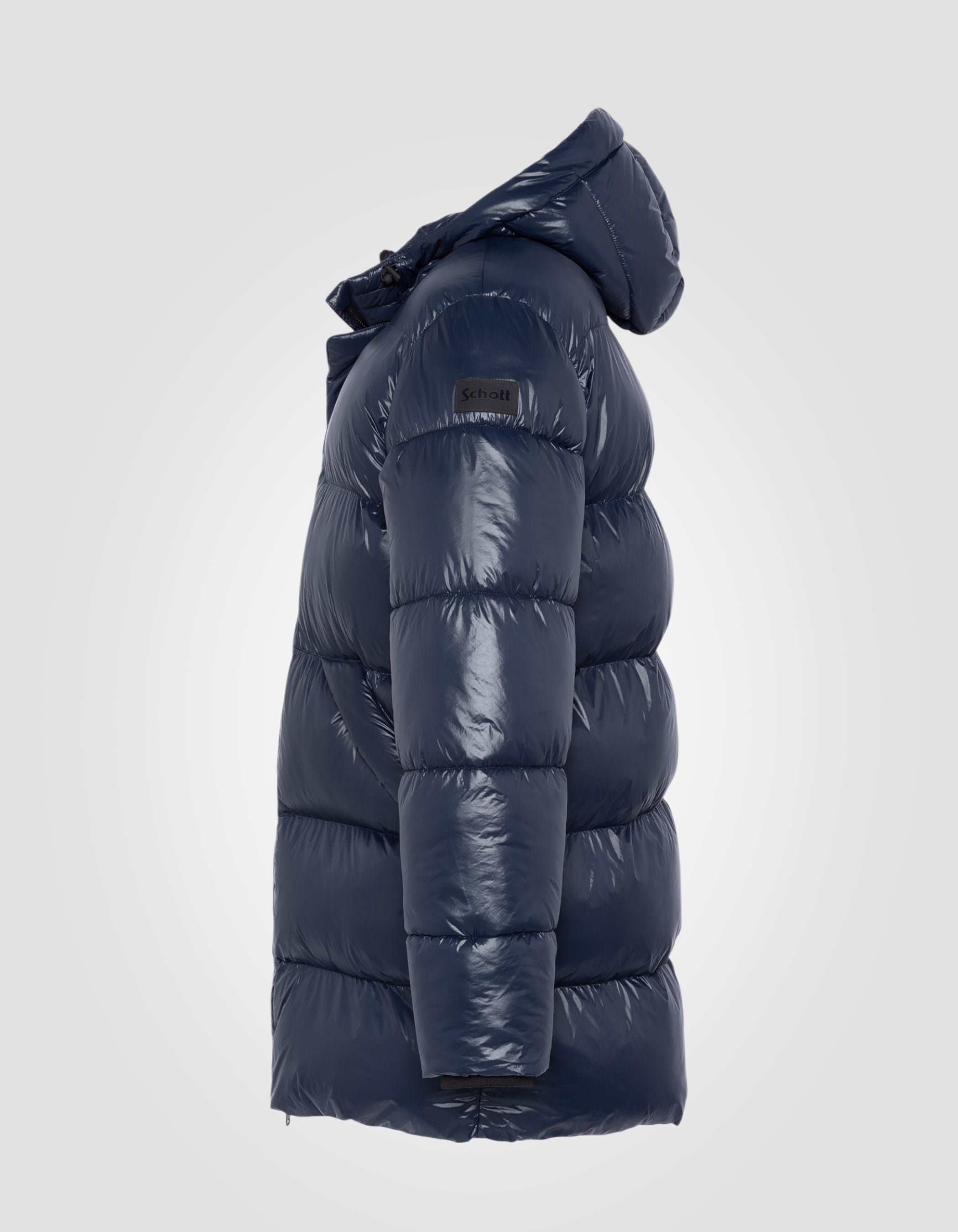 Long hooded puffer jacket-3