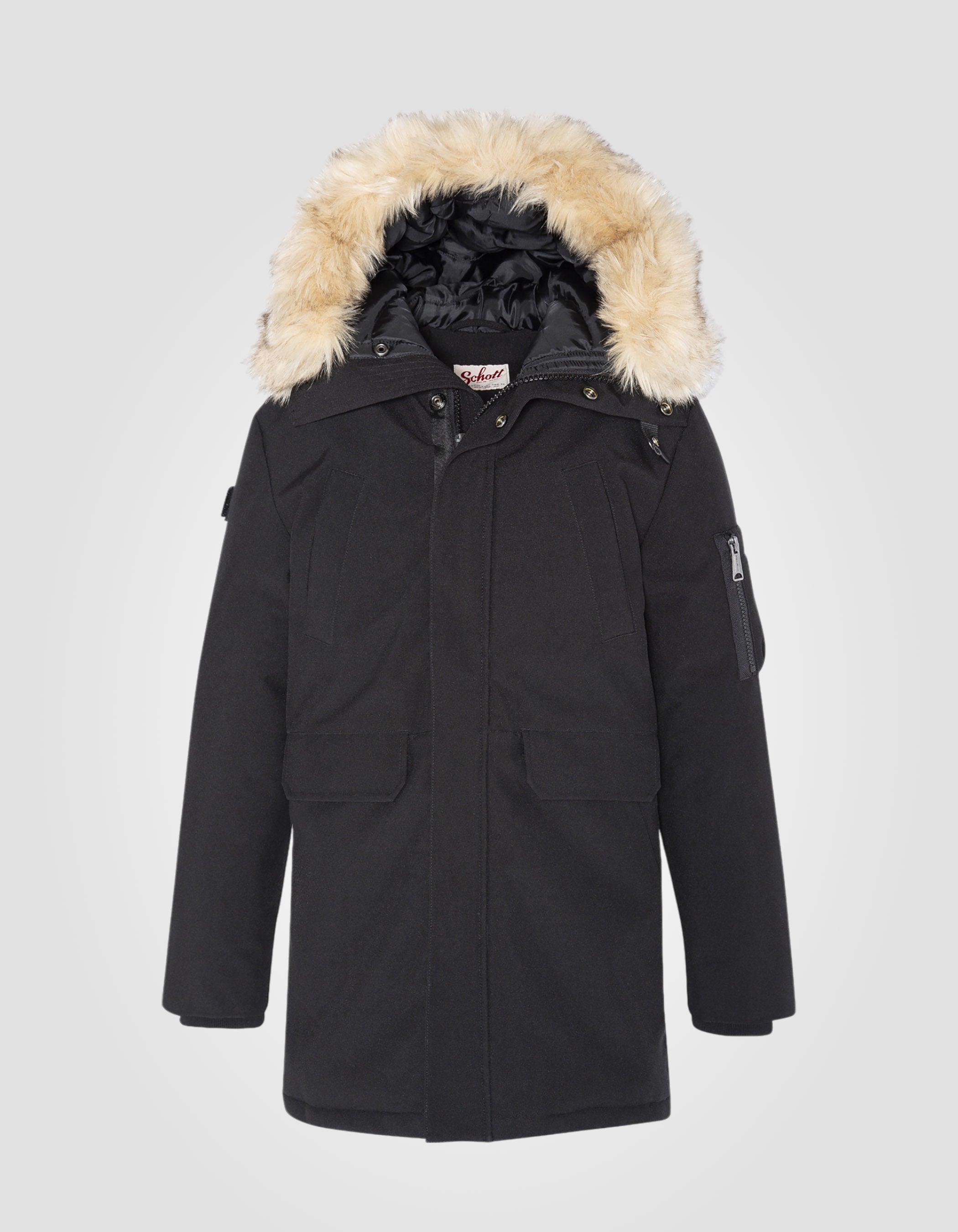 Parka with fixed hood-2