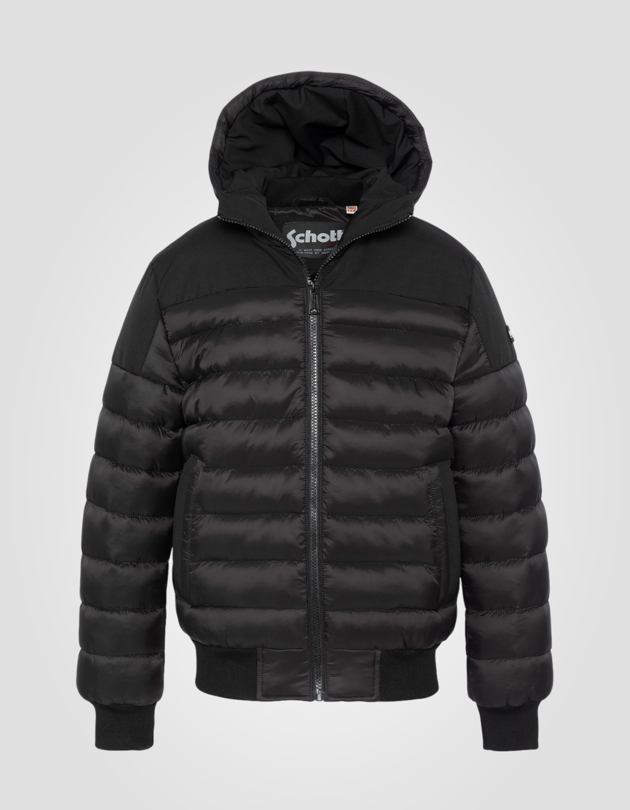 Hooded puffer jacket-1