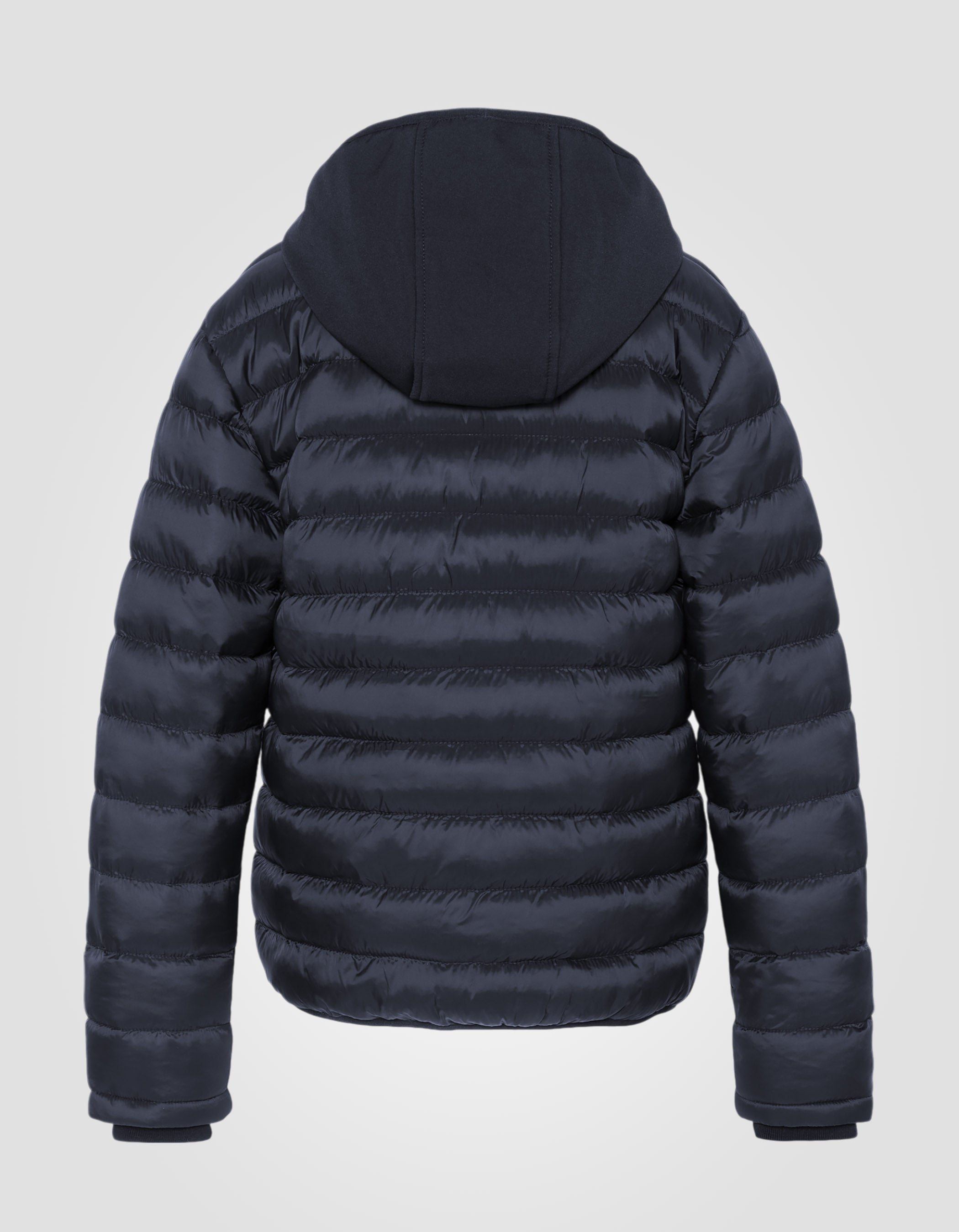 Lightweight bi-material puffer jacket-2