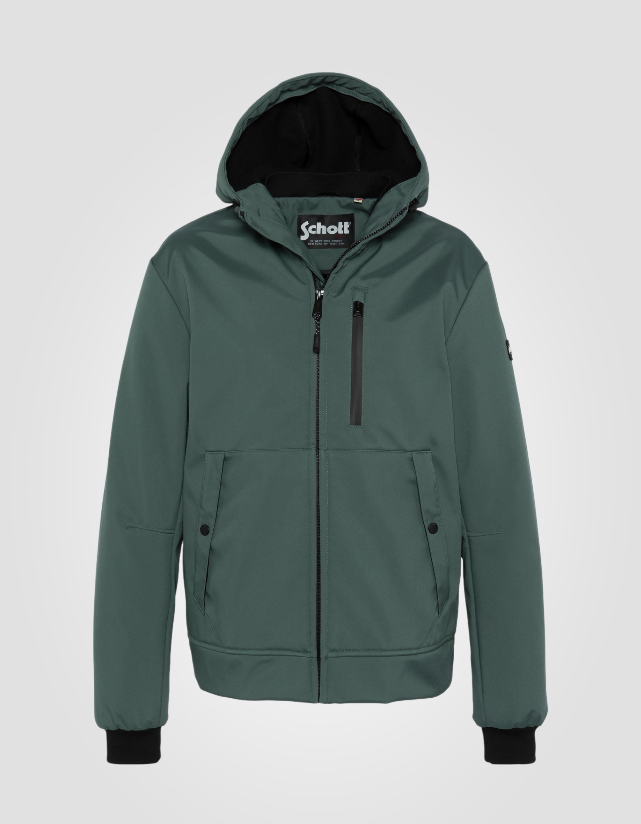 Water-repellent short softshell parka-1