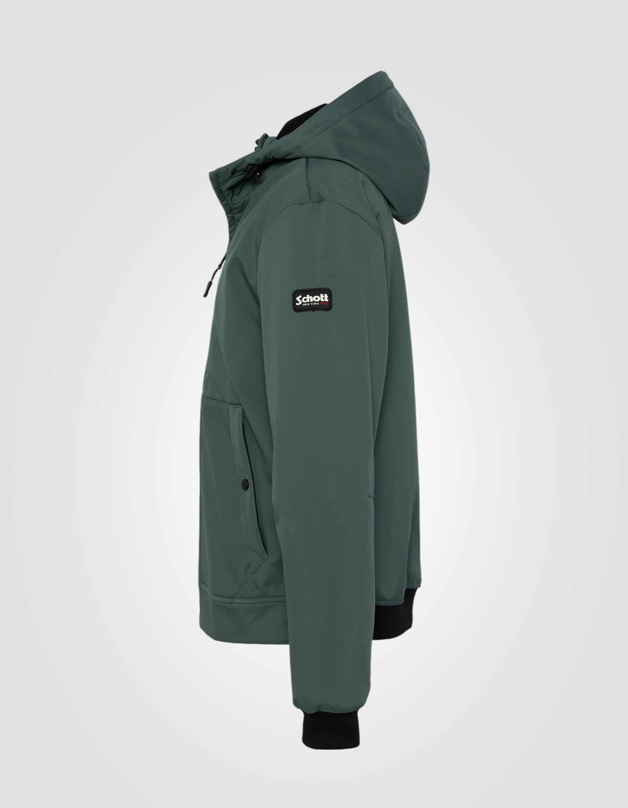 Water-repellent short softshell parka-3