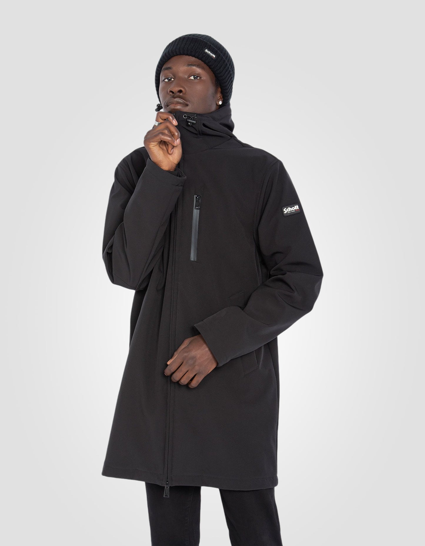 Blouson long urban déperlant