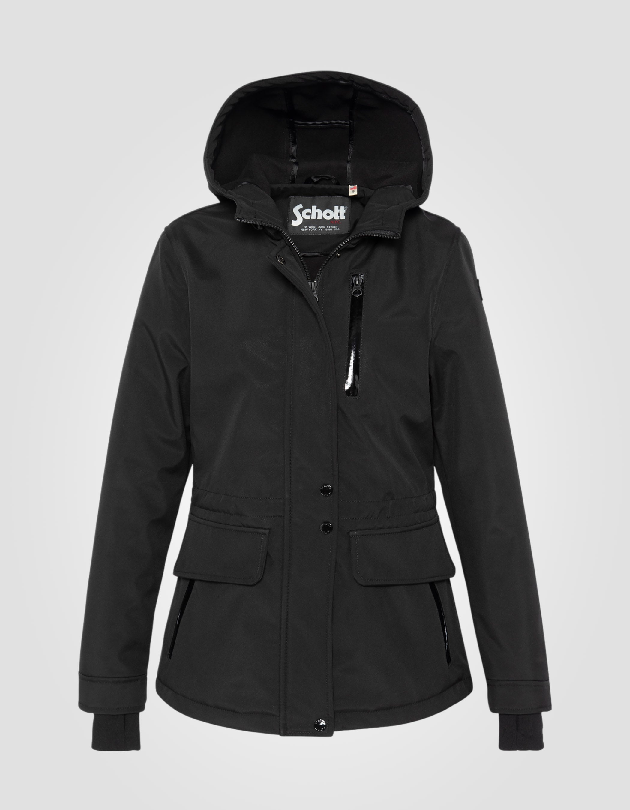 Short softshell parka, urban style-2